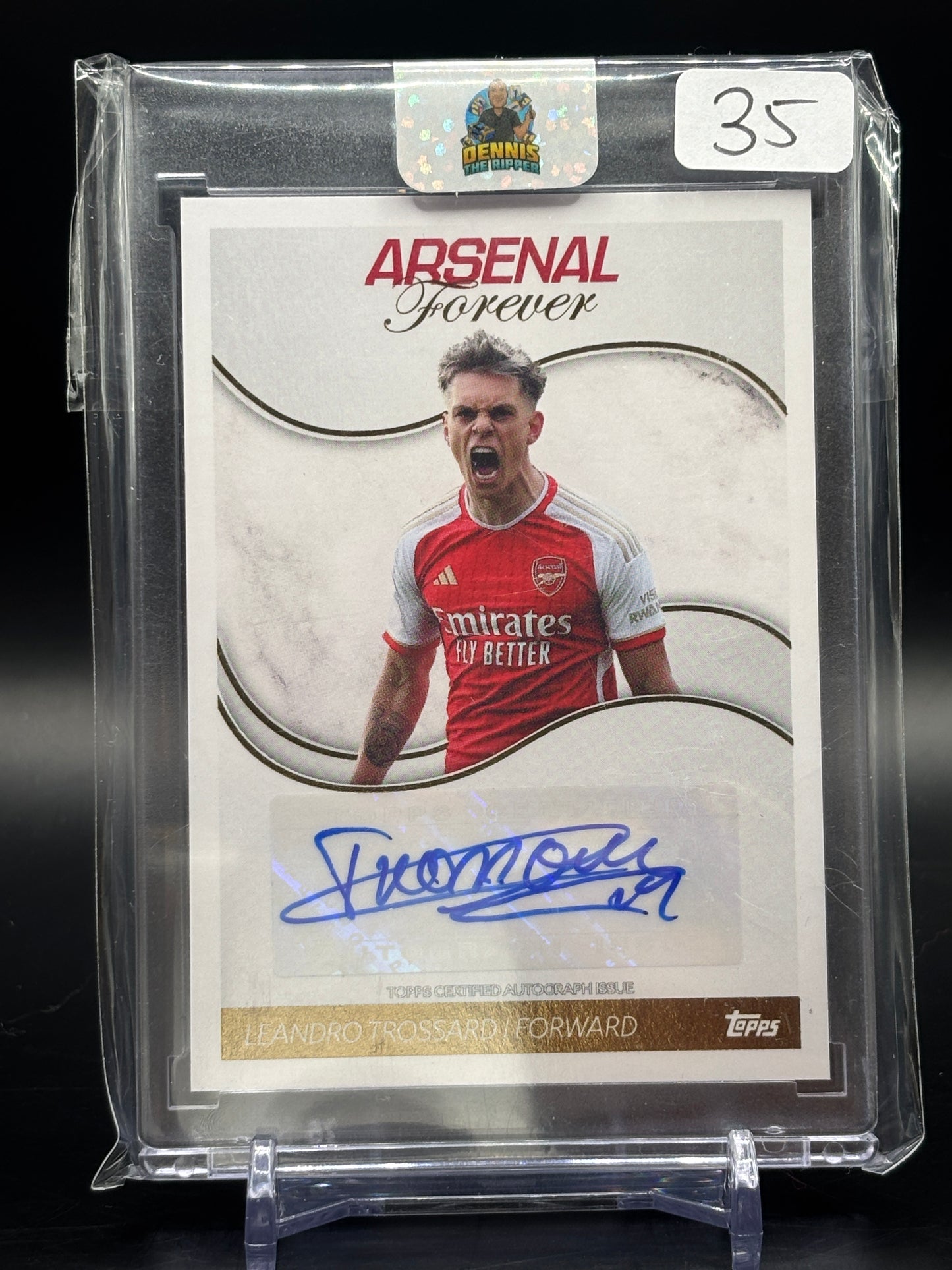 2023/24 Topps Arsenal Forever Leandro Trossard Auto