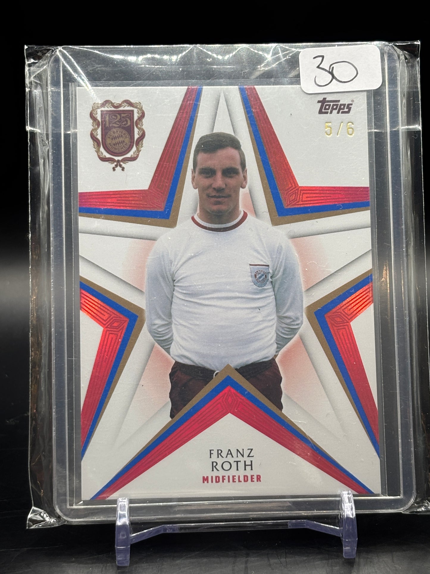 Topps Soccer FC Bayern Munich 125 Years Anniversary Franz Roth 5/6