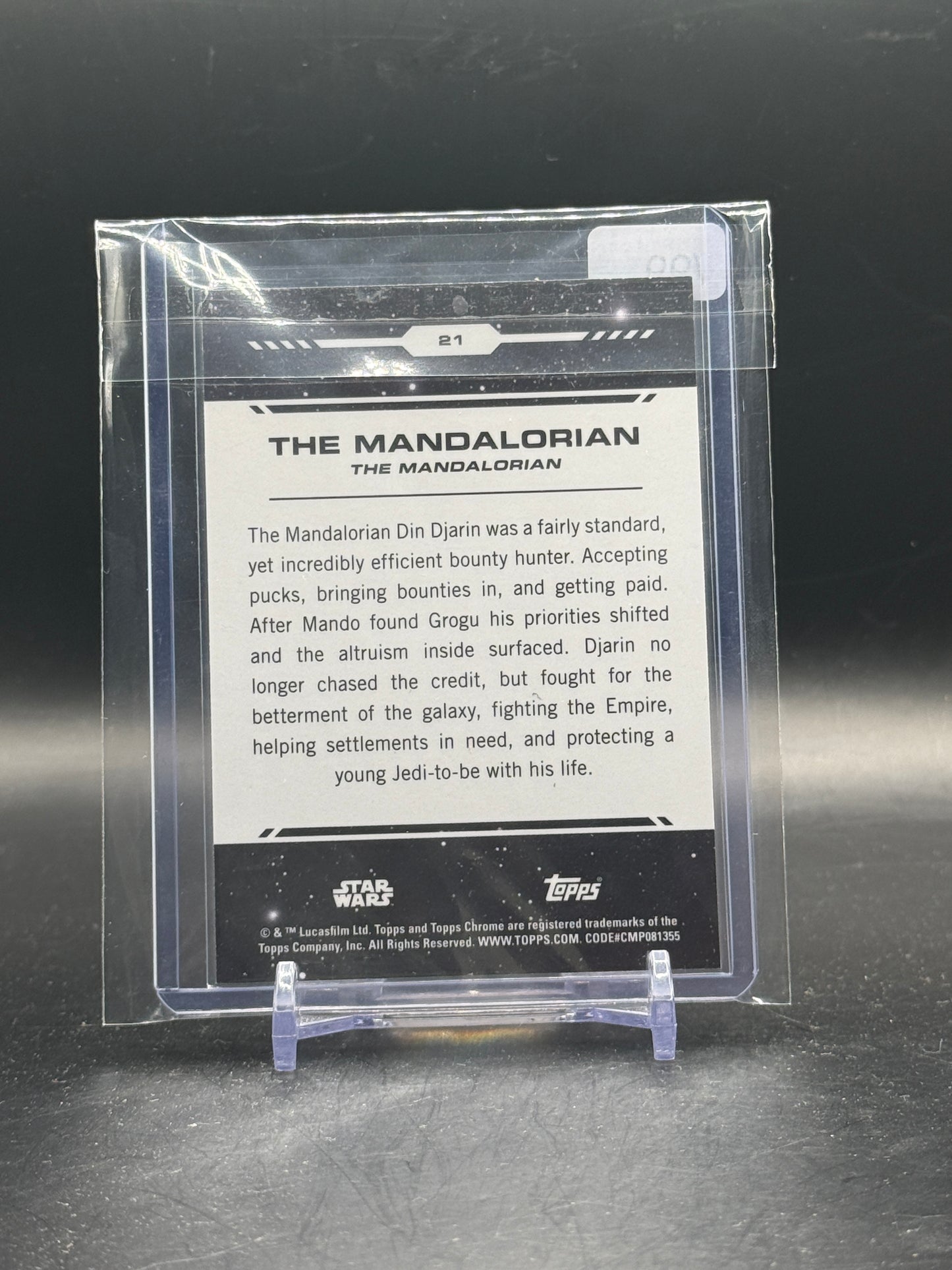2024 Topps Chrome Star Wars The Mandalorian Green 41/99