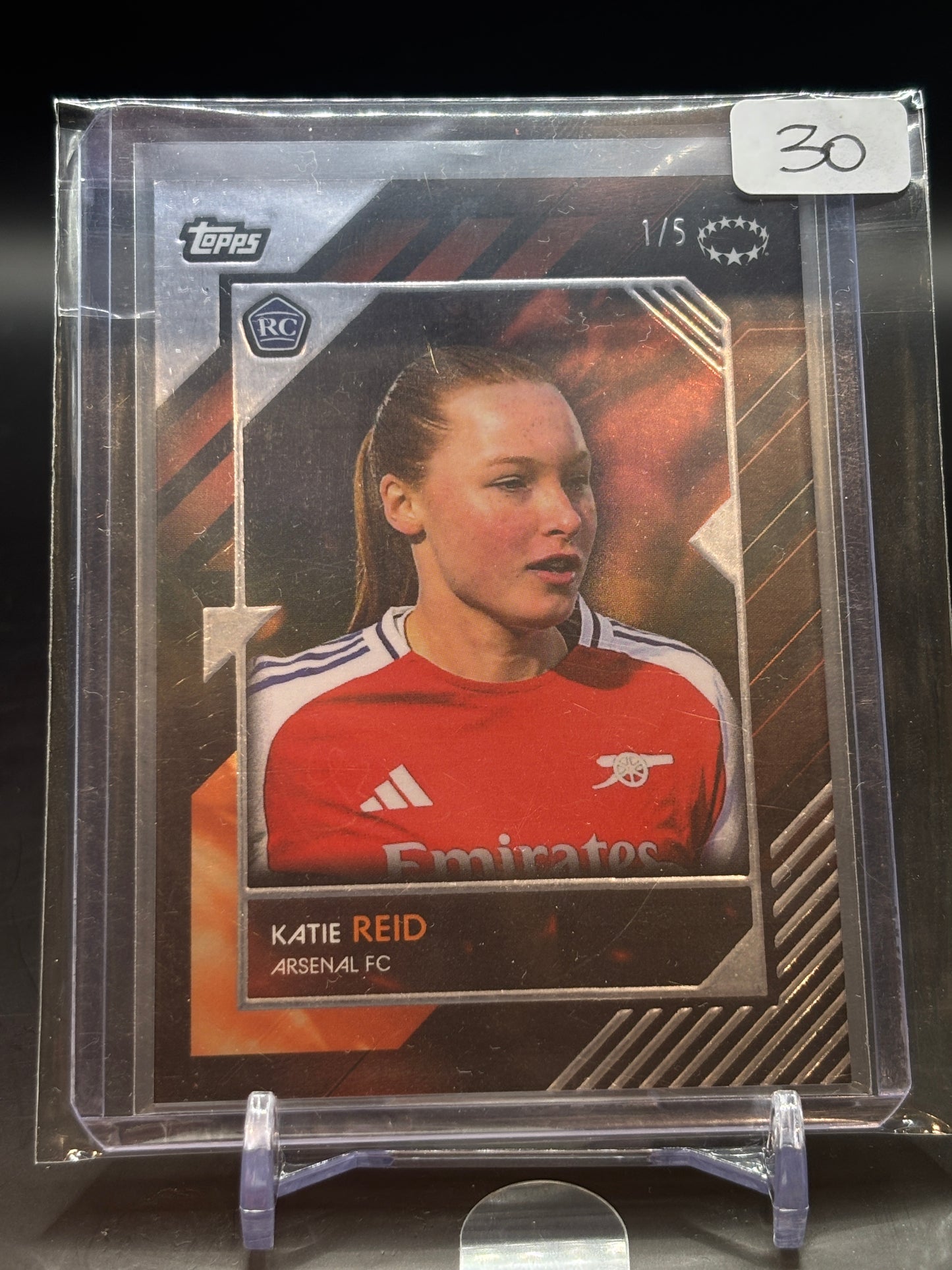 2024/25 Topps Knockout UWCL Katie Reid Orange 1/5 RC
