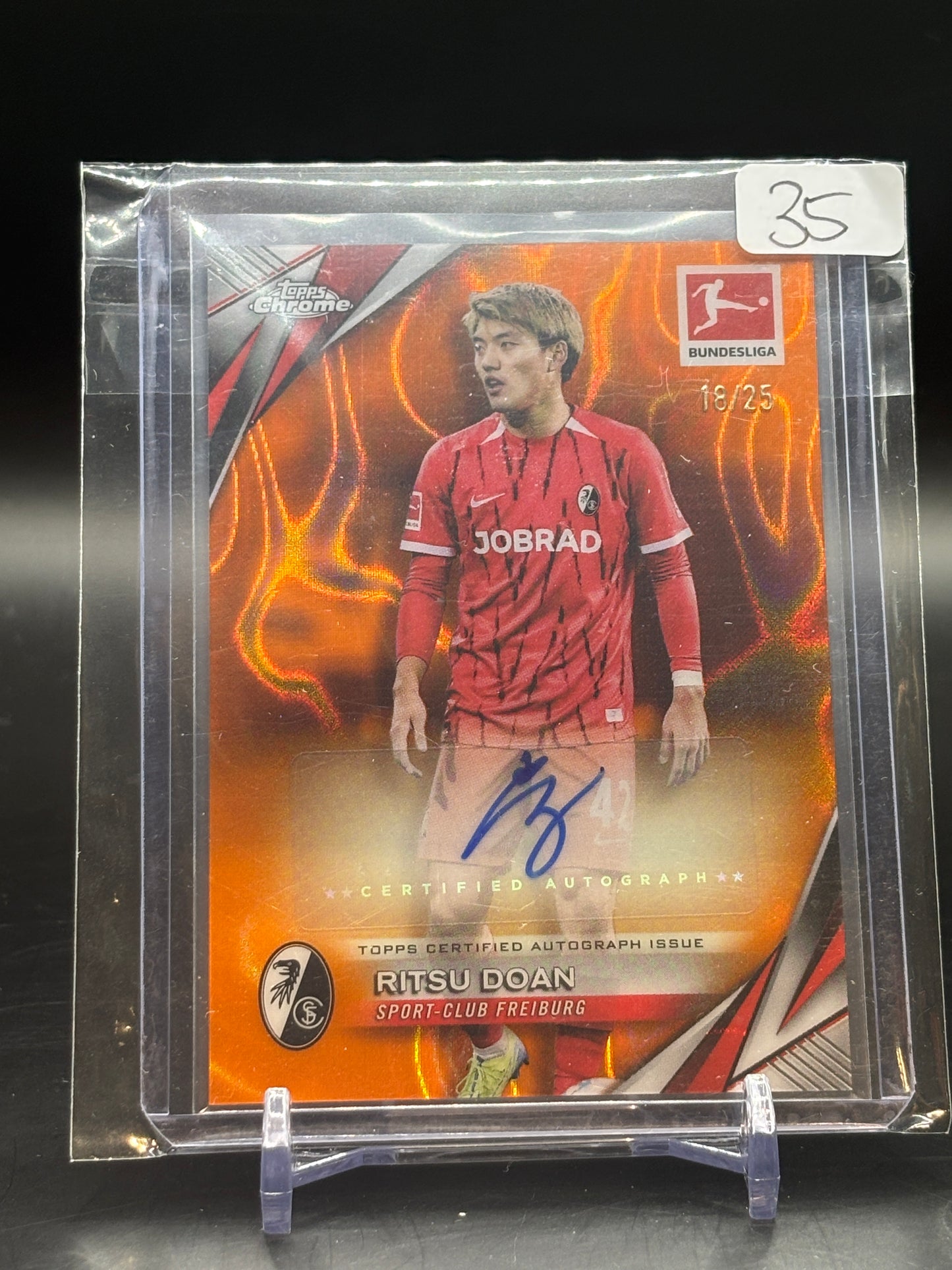 2024/25 Topps Chrome Ritsu Doan Orange Auto /25