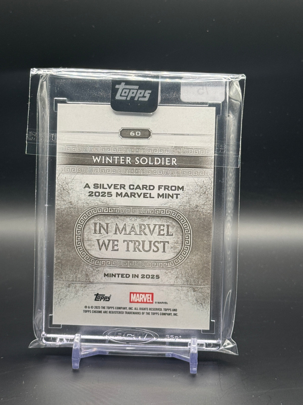 2025 Topps Mint Marvel Winter Soldier Red 3/5