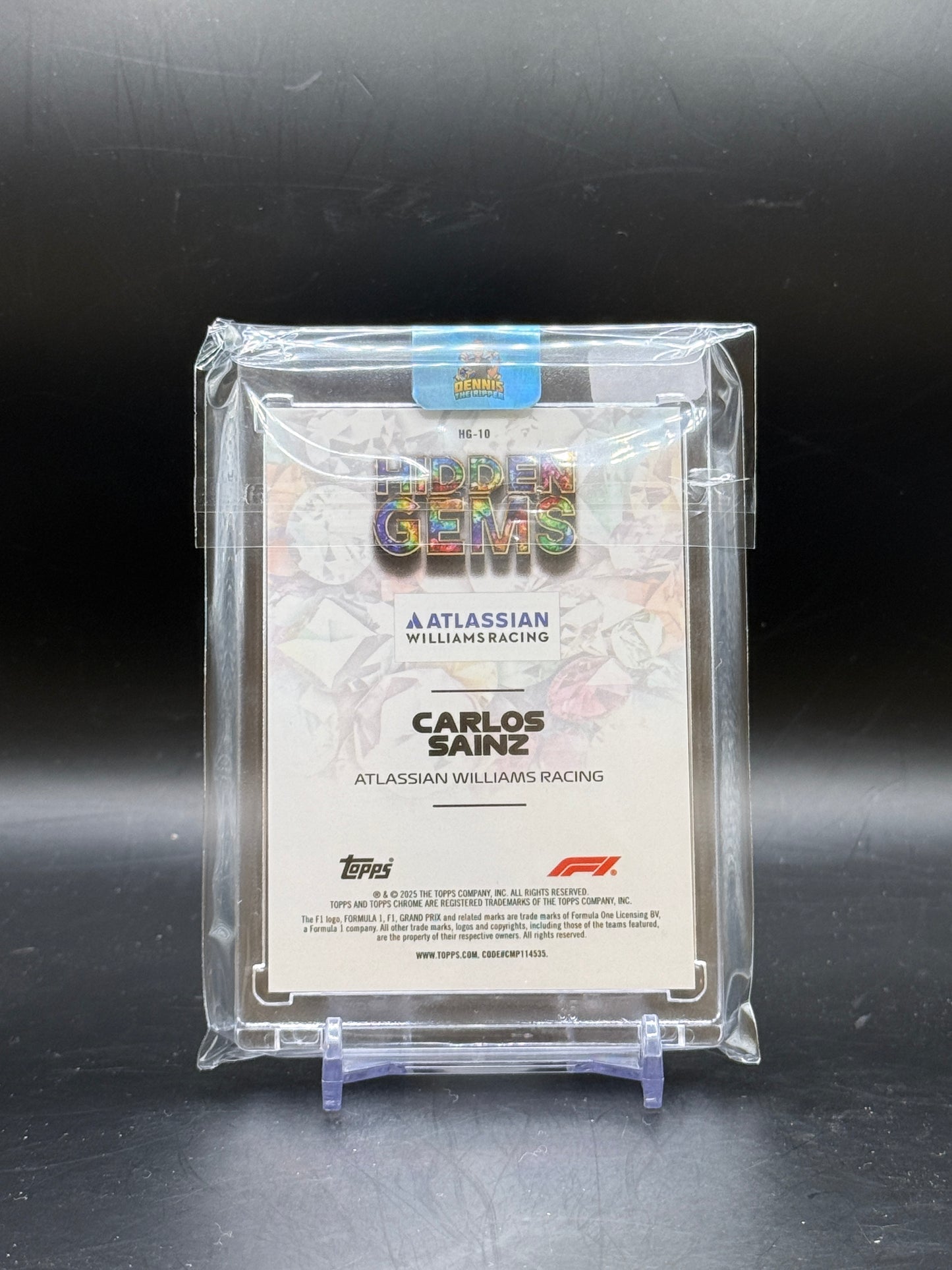 2025 Topps Chrome F1 Carlos Sainz Atlassian Williams Racing Hidden Gems