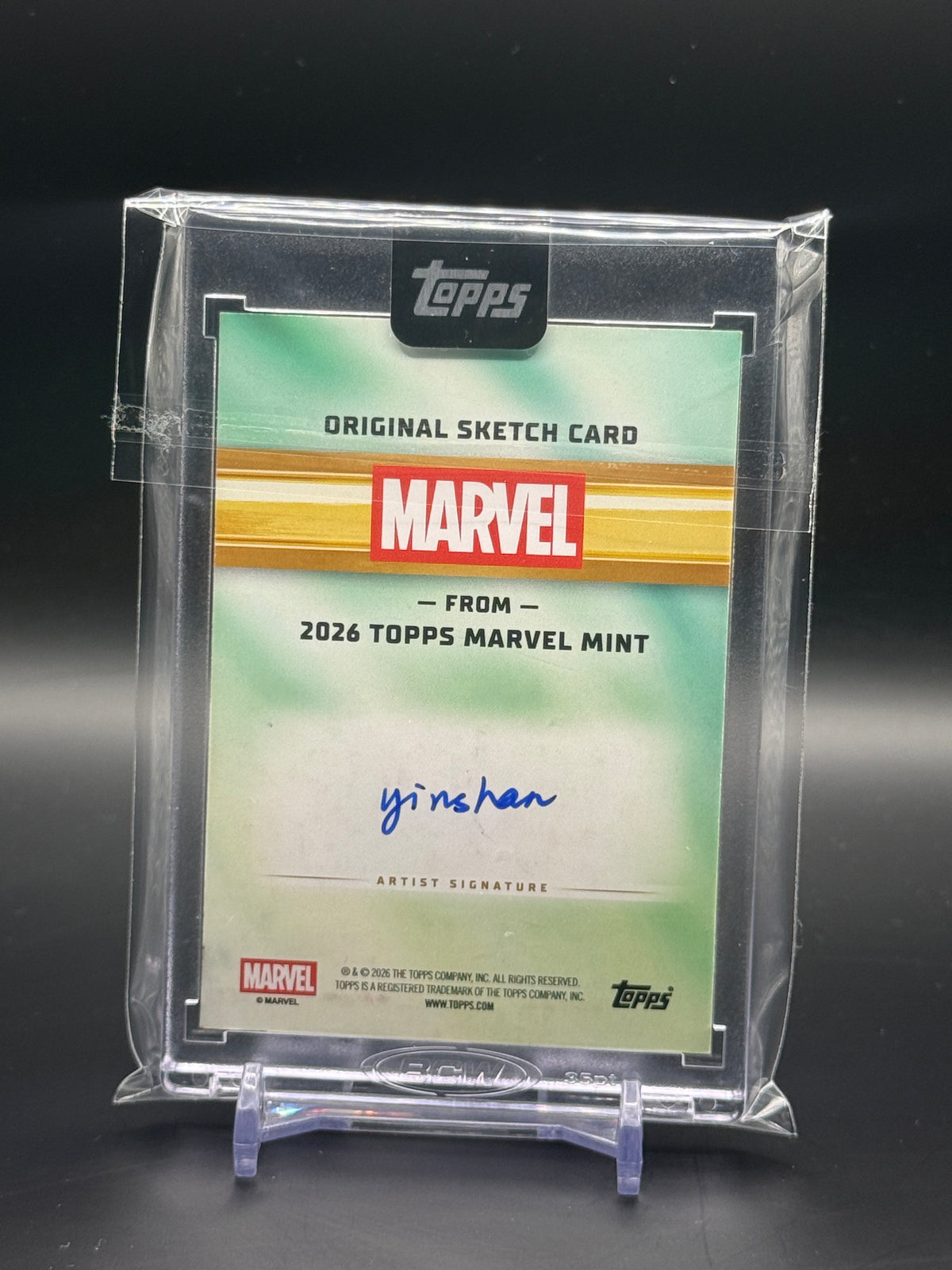 2026 Topps Mint Marvel Jiaxin "Yinshan" Sun Sketch