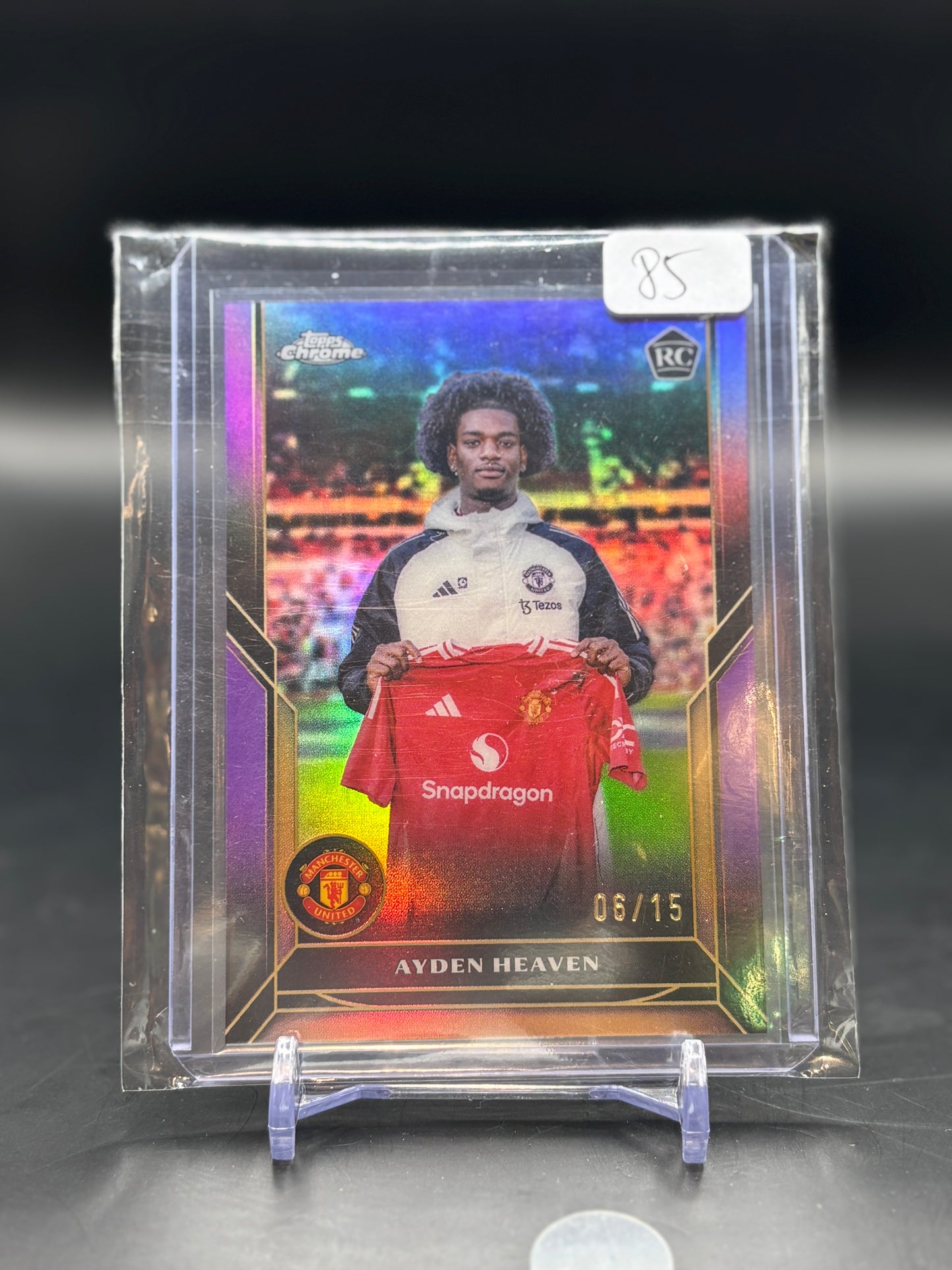Topps Chrome Soccer Manchester United Ayden Heaven 06/15