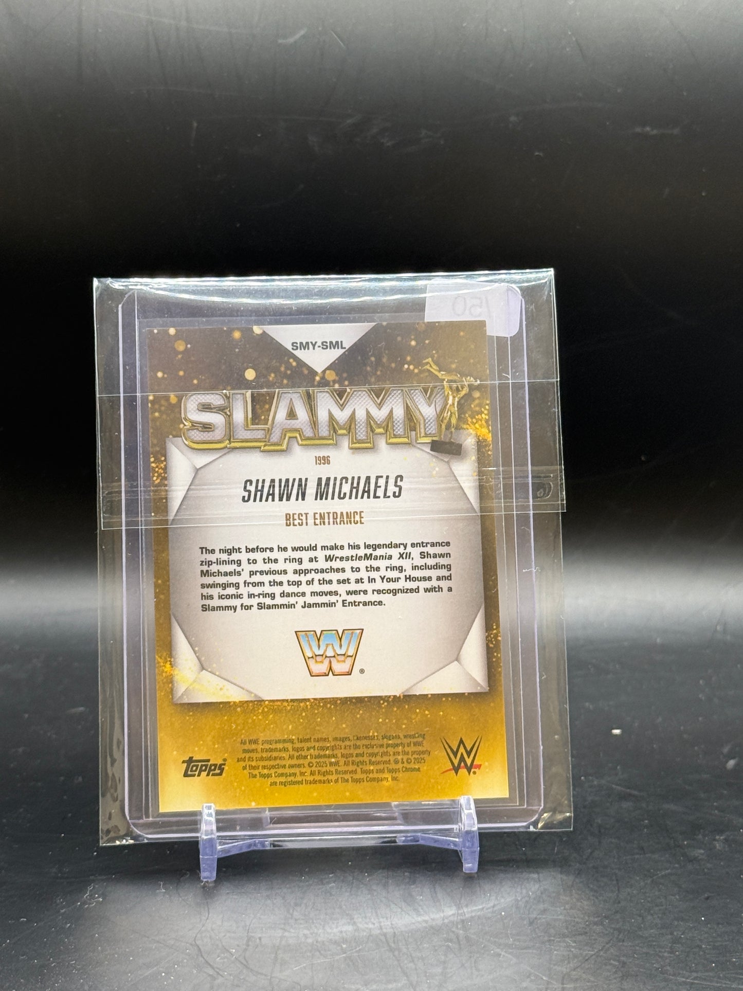 2025 Topps Chrome WWE Shawn Michaels Slammy Gold 05/50