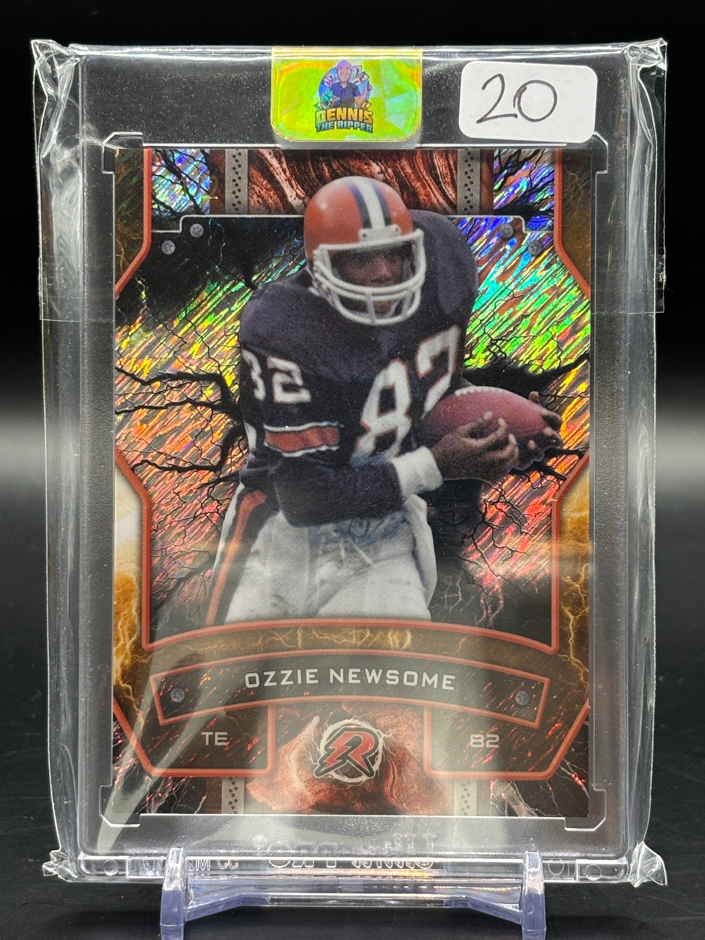 2025 Topps Resurgence Ozzie Newsome Black Gold Shimmer 1/2