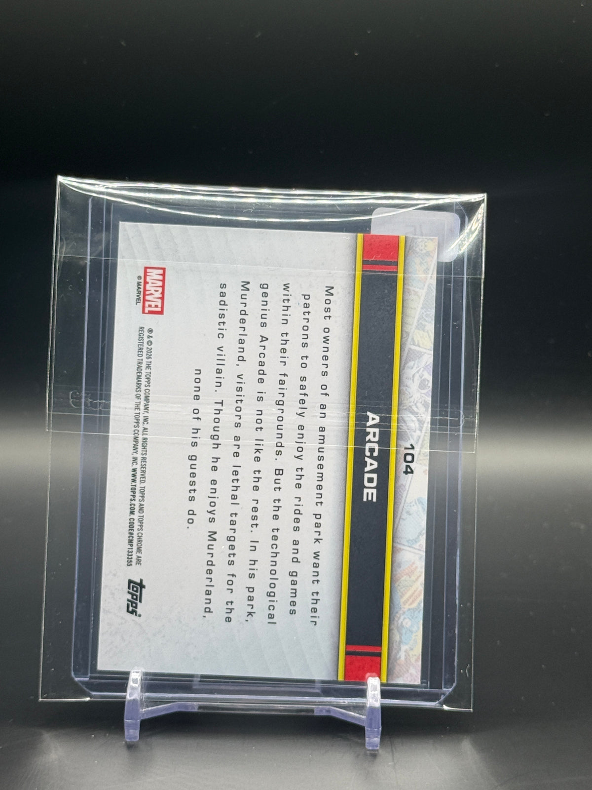 2026 Topps Chrome Marvel Comics Arcade Storm's Red Lightning 4/5
