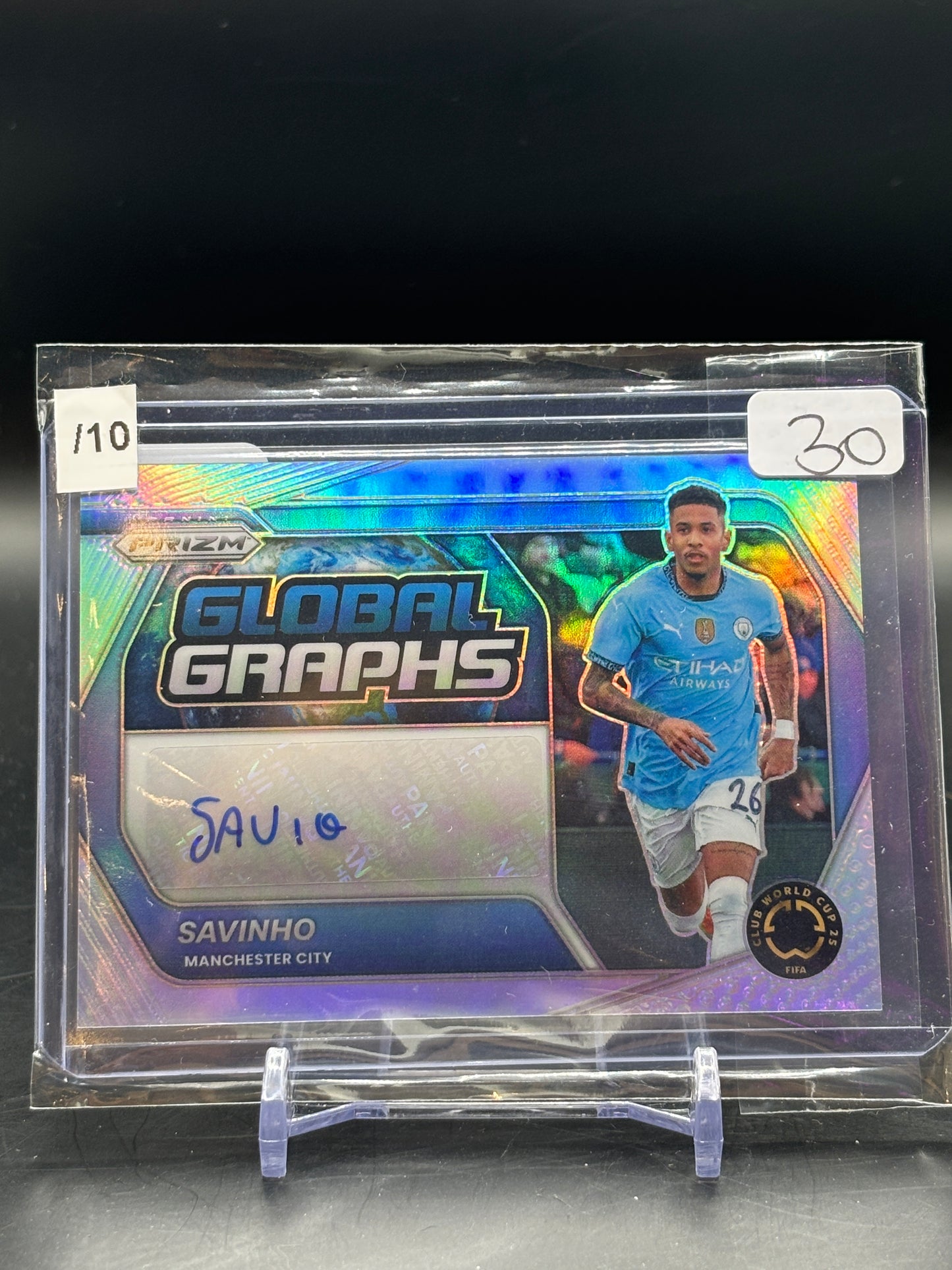 2025 Panini Prizm World Cup Savinho Global Reach Silver Auto /10