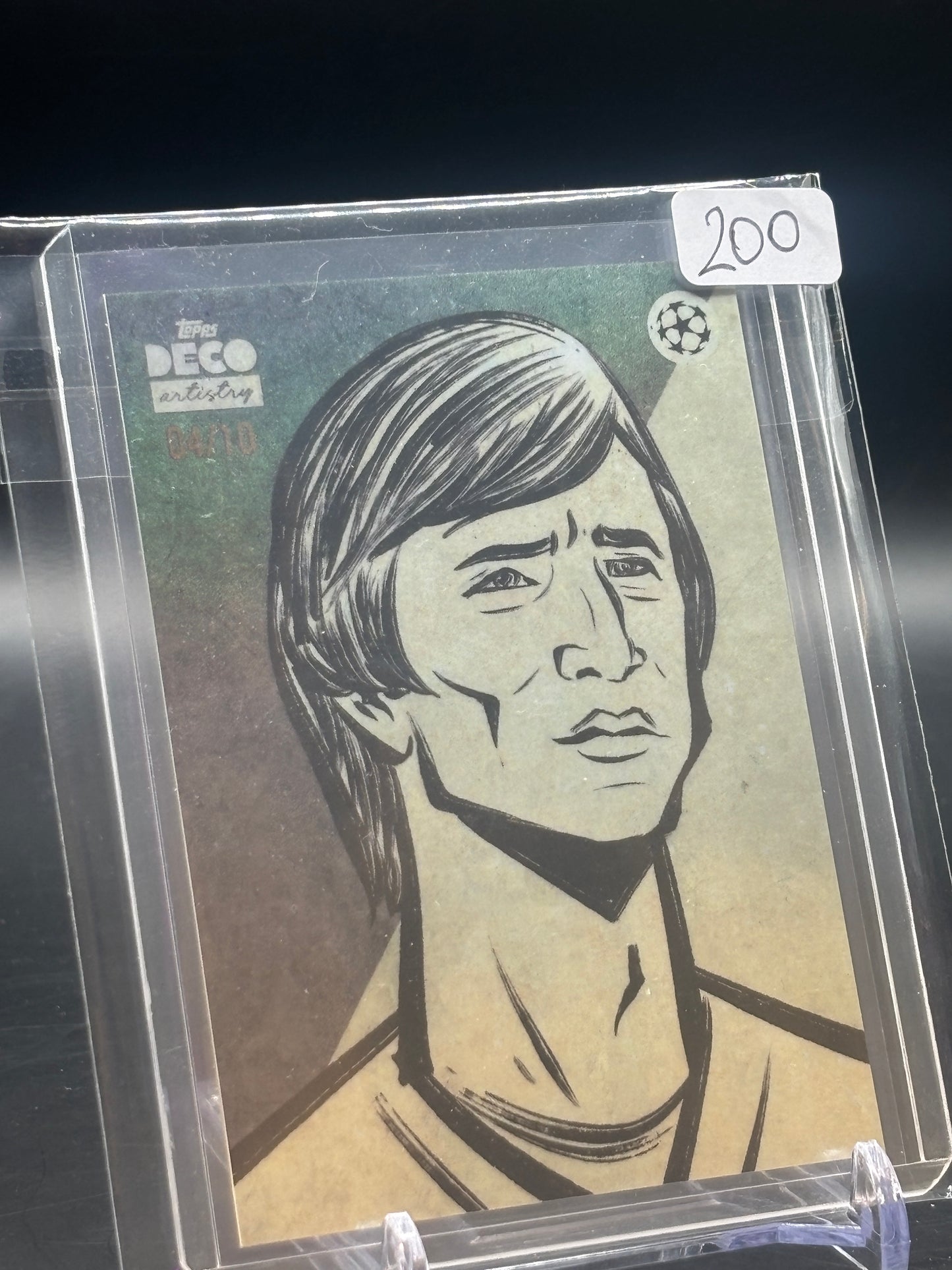 2025 Topps Deco Johan Cruyff Artistry Black 04/10