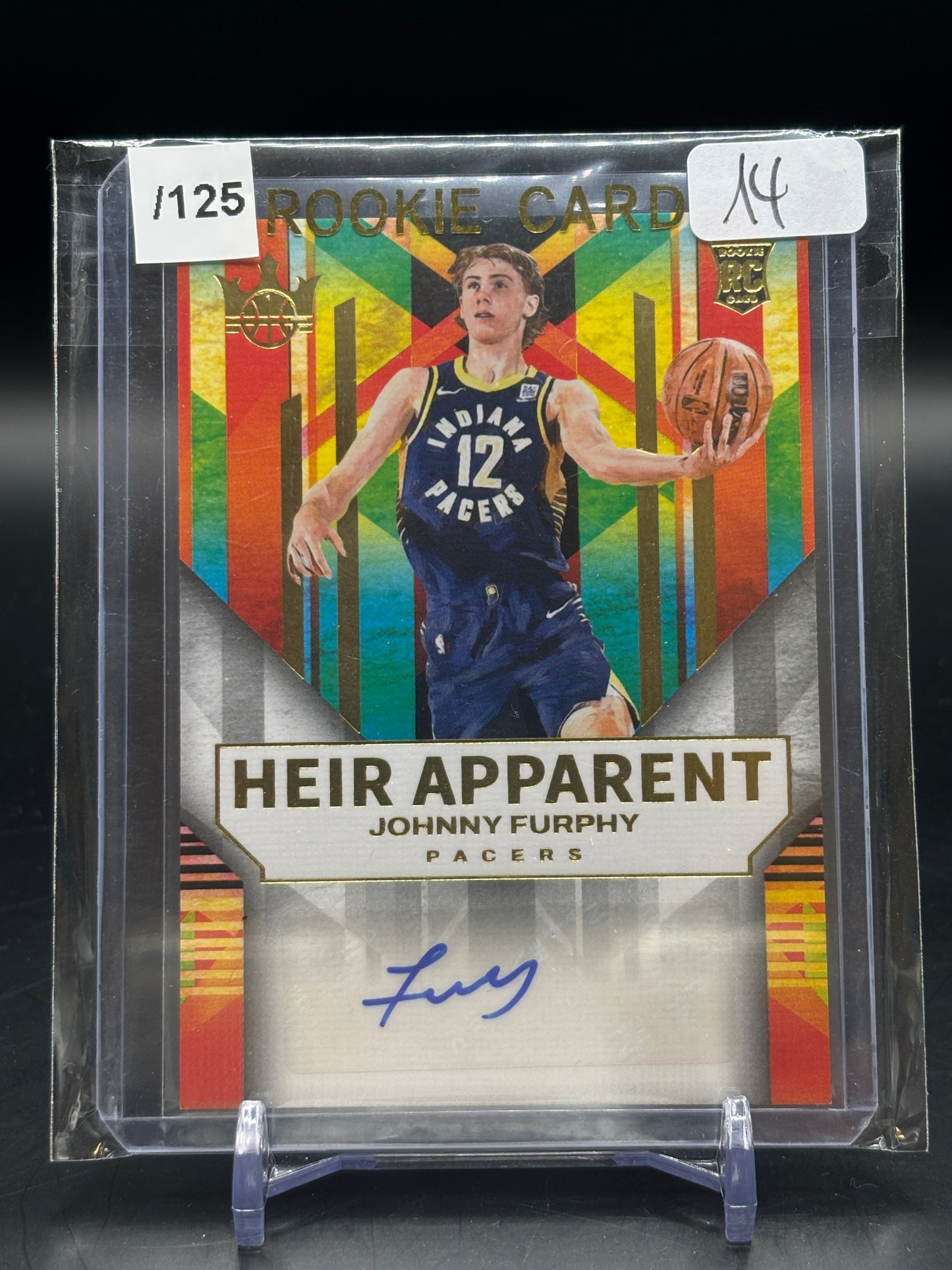 2024/25 Panini Court Kings Johnny Furphy Heir Apparent Auto 019/125 RC
