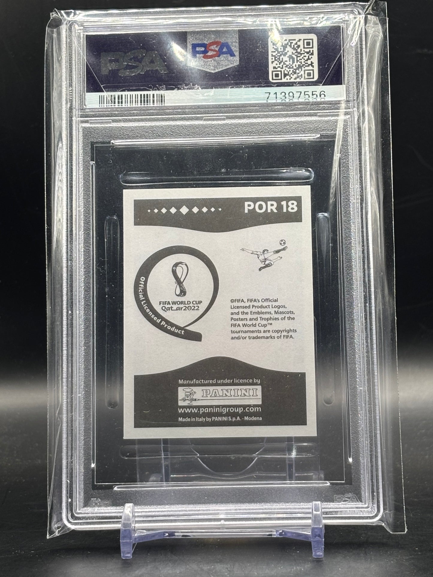 2022 Panini World Cup Sticker Cristiano Ronaldo Portugal PSA 10 71397556