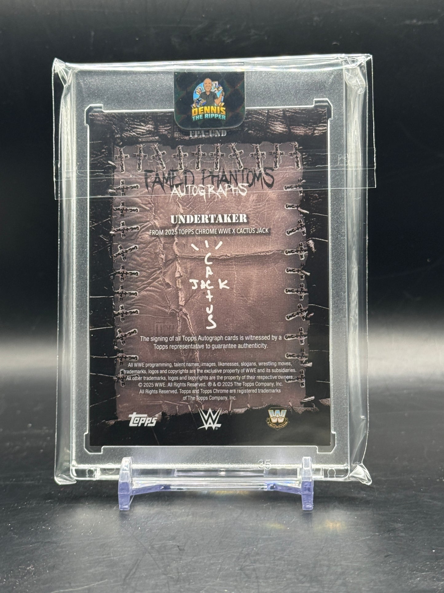 2025 Topps Chrome WWE x Cactus Jack Undertaker Auto