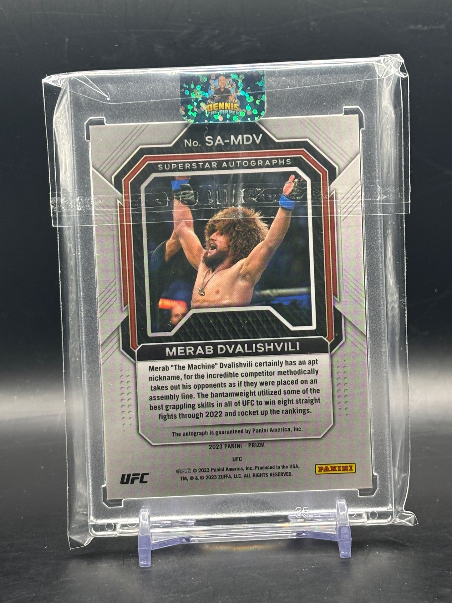 2023 Panini Prizm UFC Merab Dvalishvili Auto