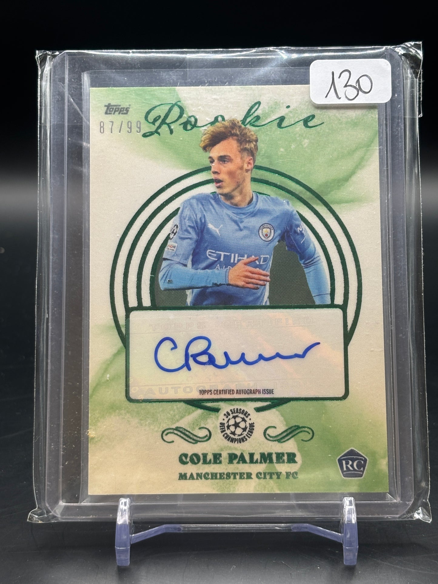 2022/23 Topps Pearl Cole Palmer Green Auto 87/99 RC