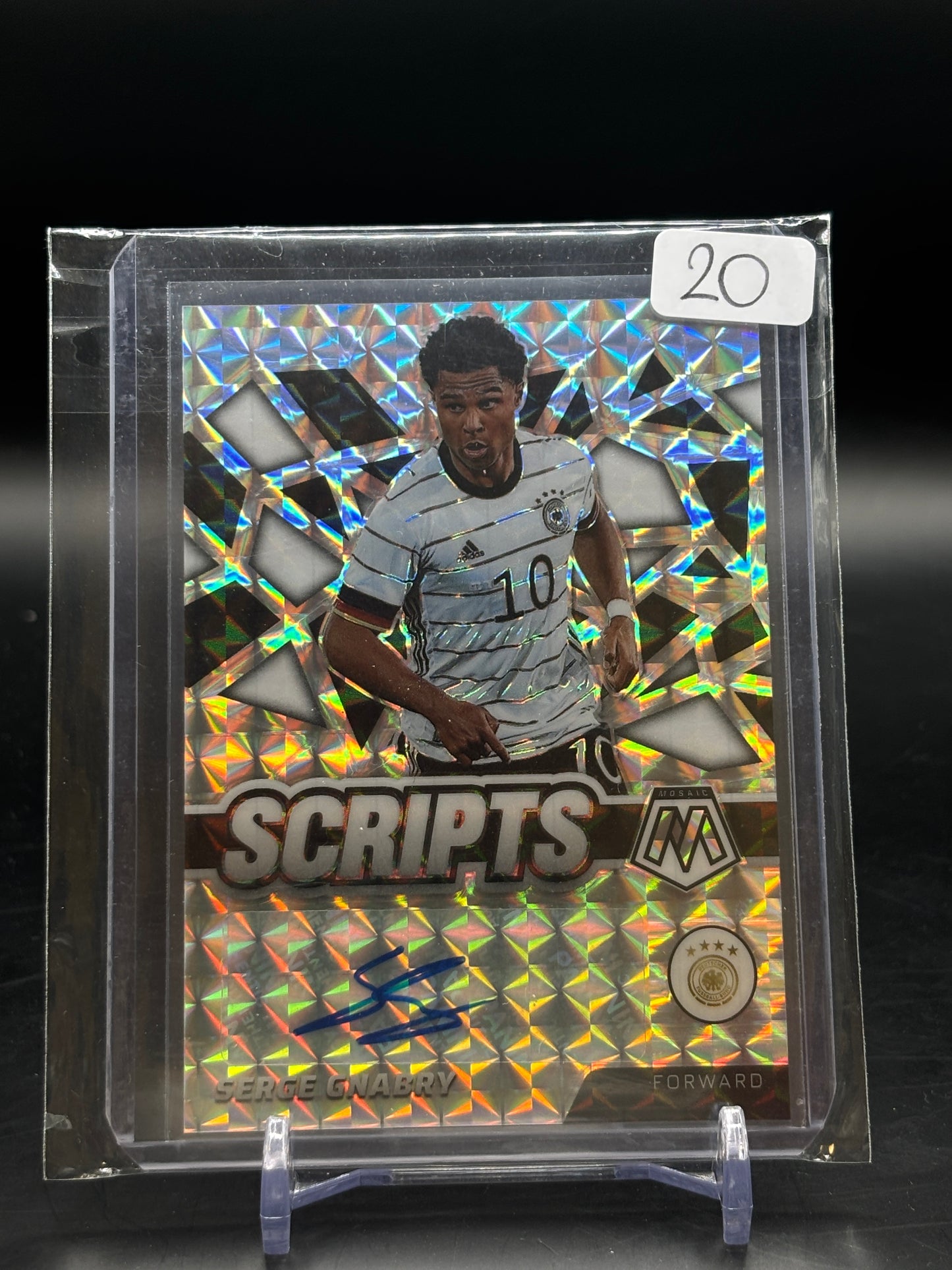 2021/22 Panini Mosaic Serge Gnabry Scripts Auto