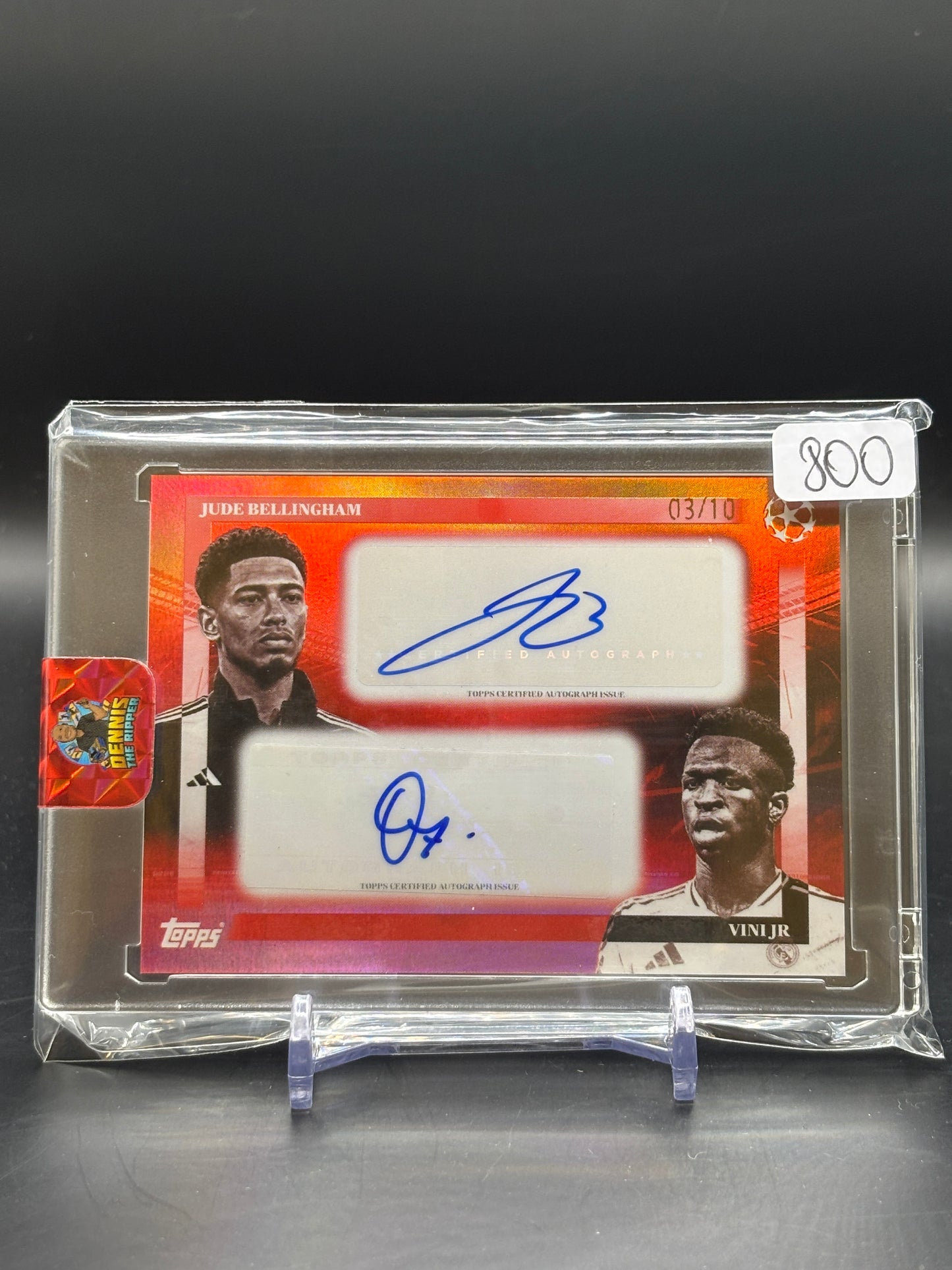 2025 Topps Simplicidad Jude Bellingham Vini Jr Red Dual Auto 03/10