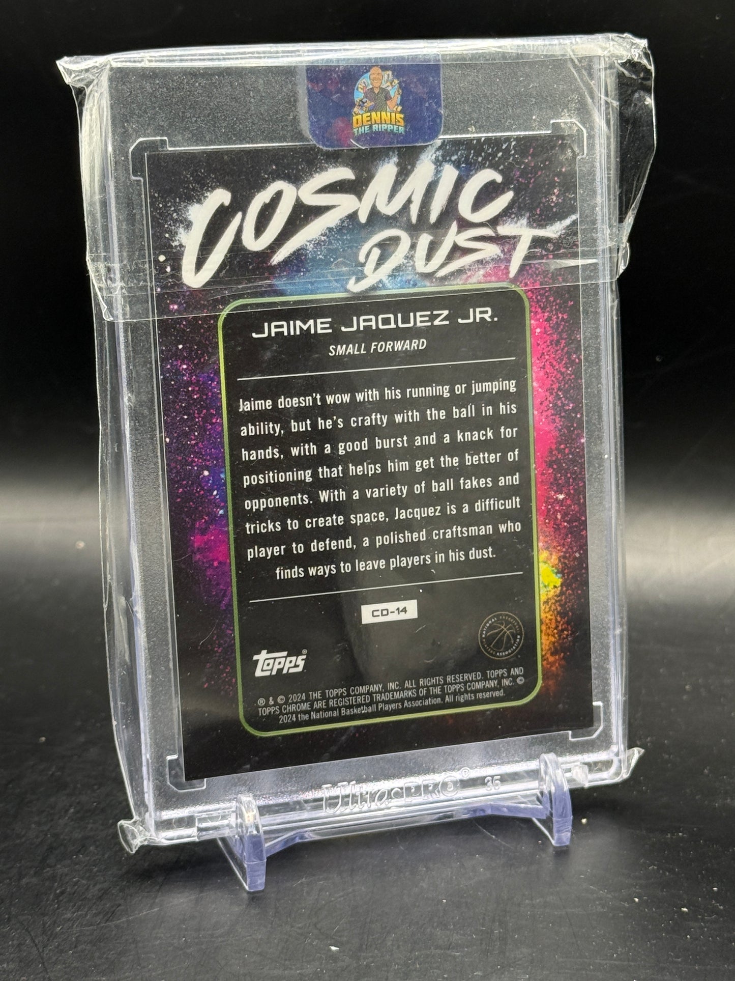 2024 Topps Chrome Cosmic NBA Jaime Jaquez Miami Heat Cosmic Dust