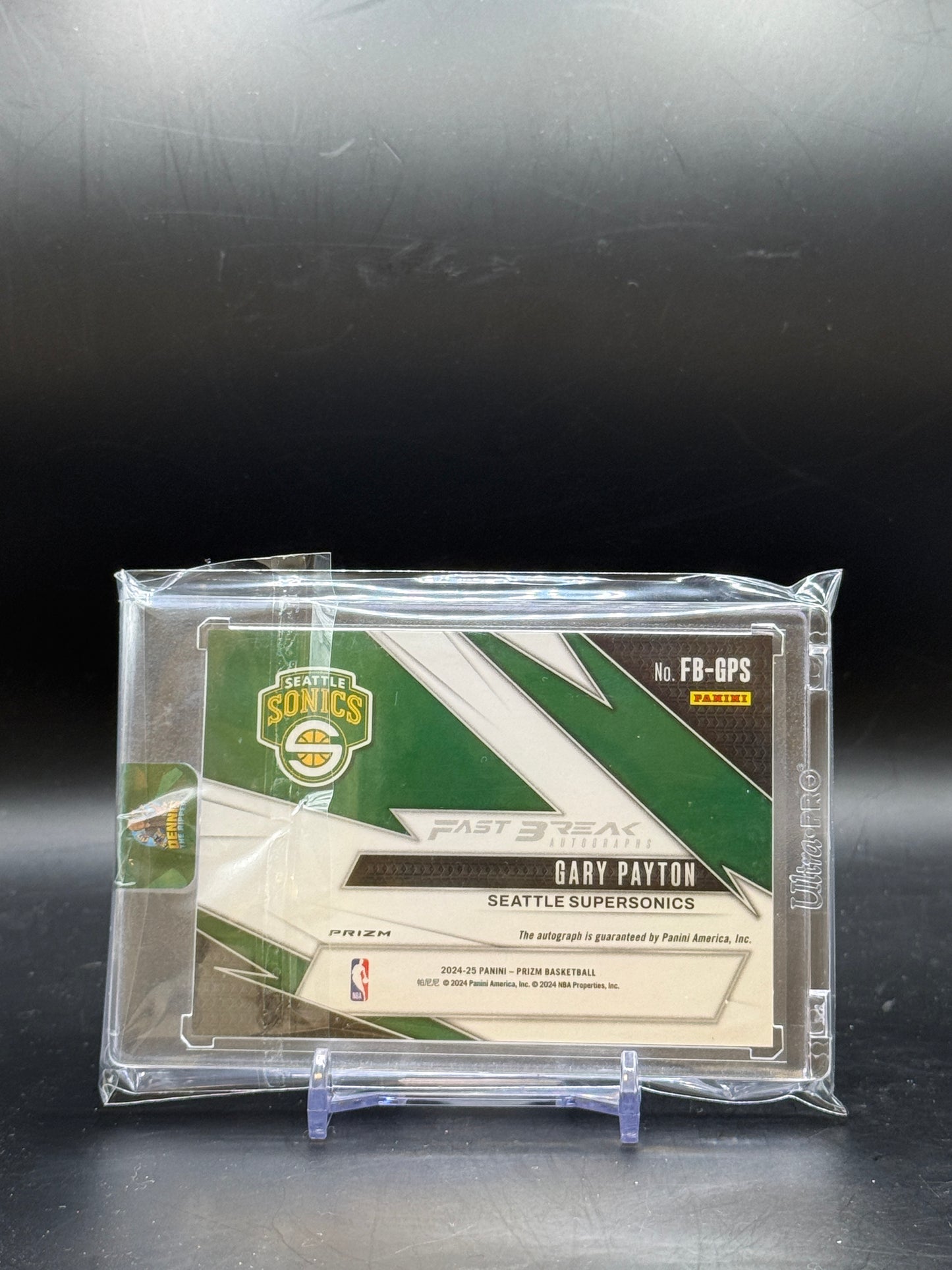 2024-25 Panini Prizm NBA Gary Payton Seattle Sonics Fast Break Disco Auto