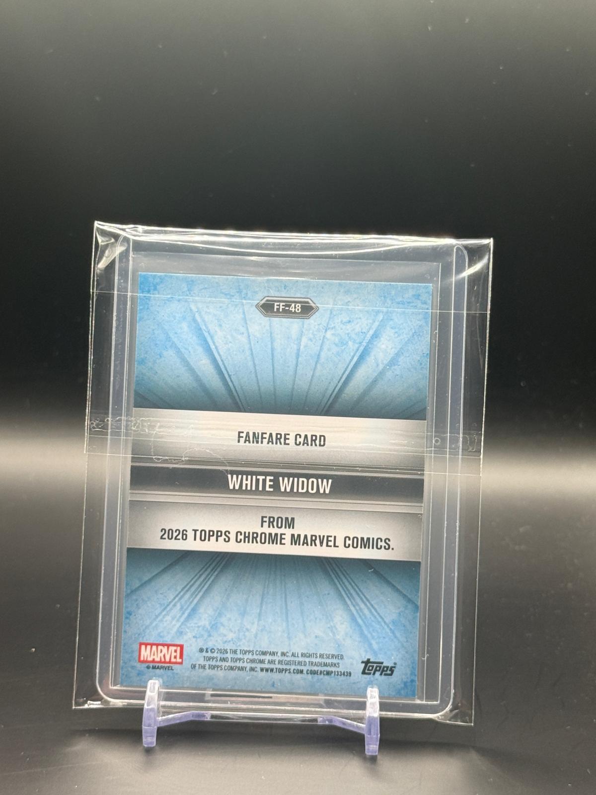 2026 Topps Chrome Marvel Comics White Widow Fanfare