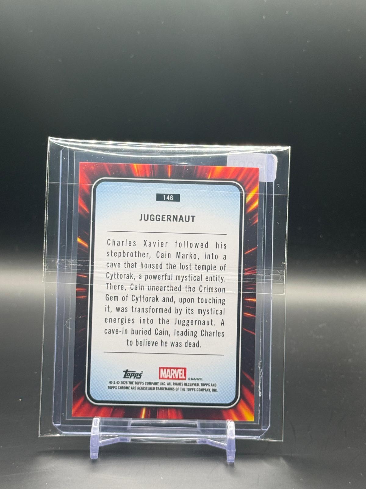 2025 Topps Chrome Marvel Comics Juggernaut Spider Web 335/399