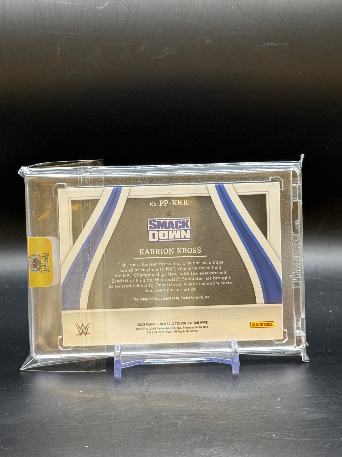 2023 Panini Immacuate Collection WWE Karrion Kross Auto 39/99