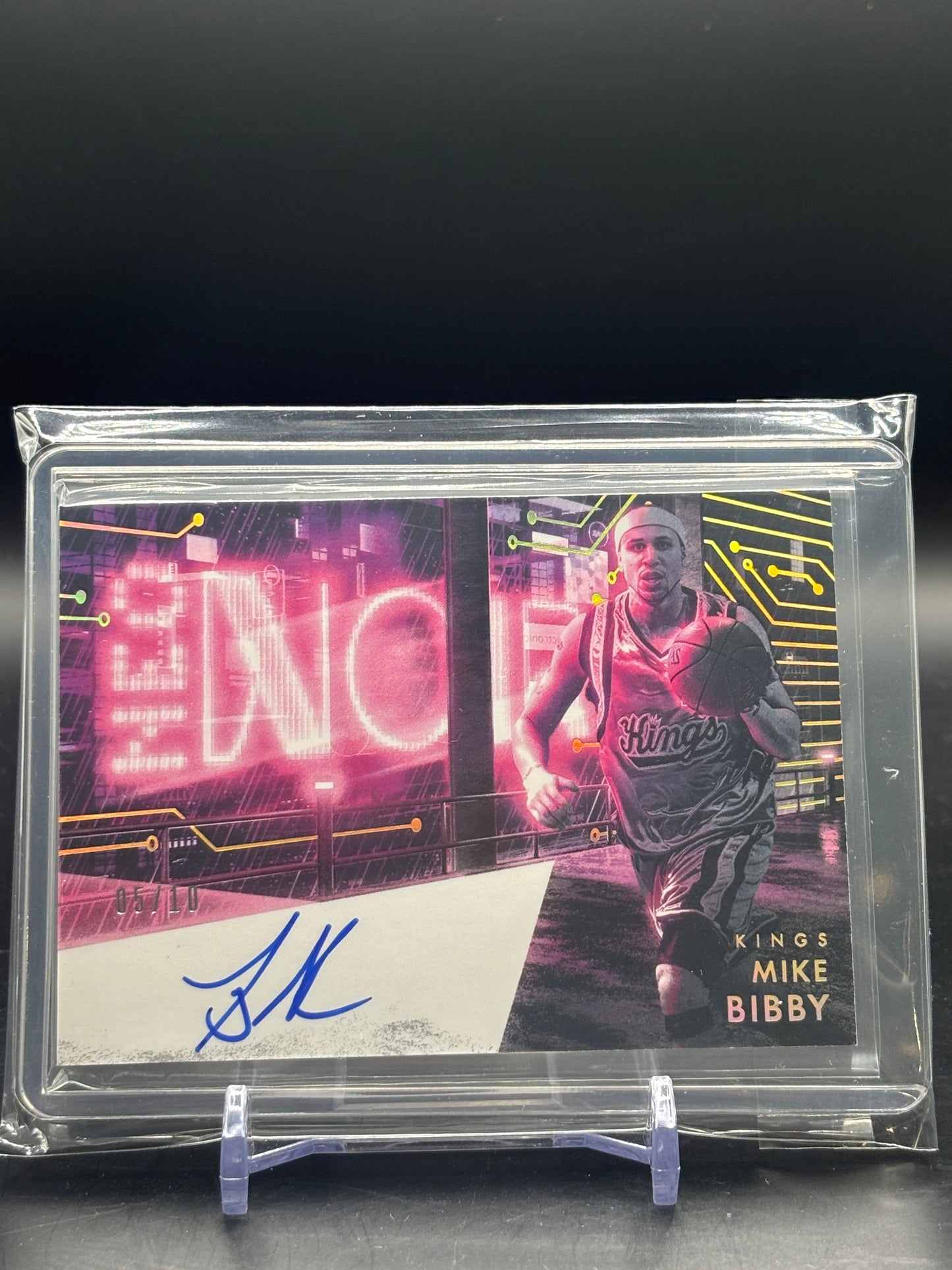2024/25 Panini Noir Mike Bibby Neo Noir Auto 05/10