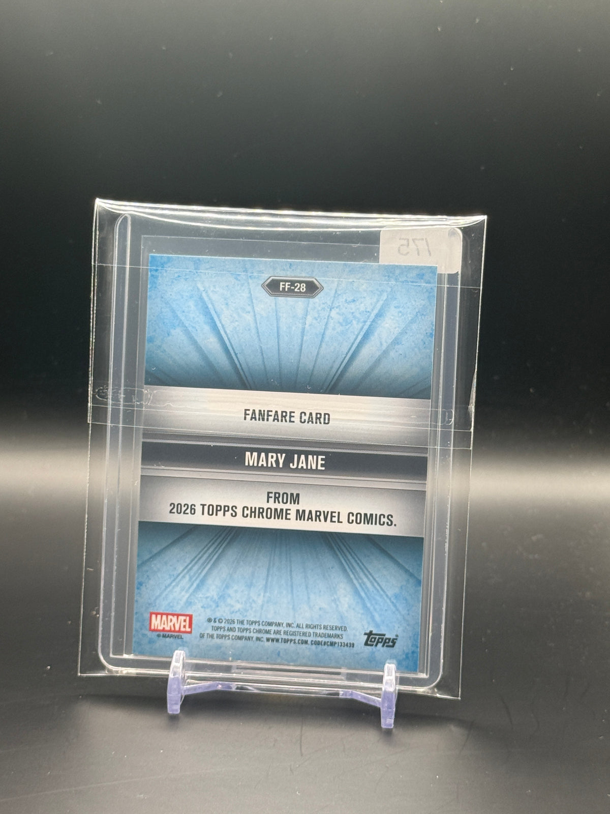 2026 Topps Chrome Marvel Comics Mary Jane Purple Fanfare 34/75