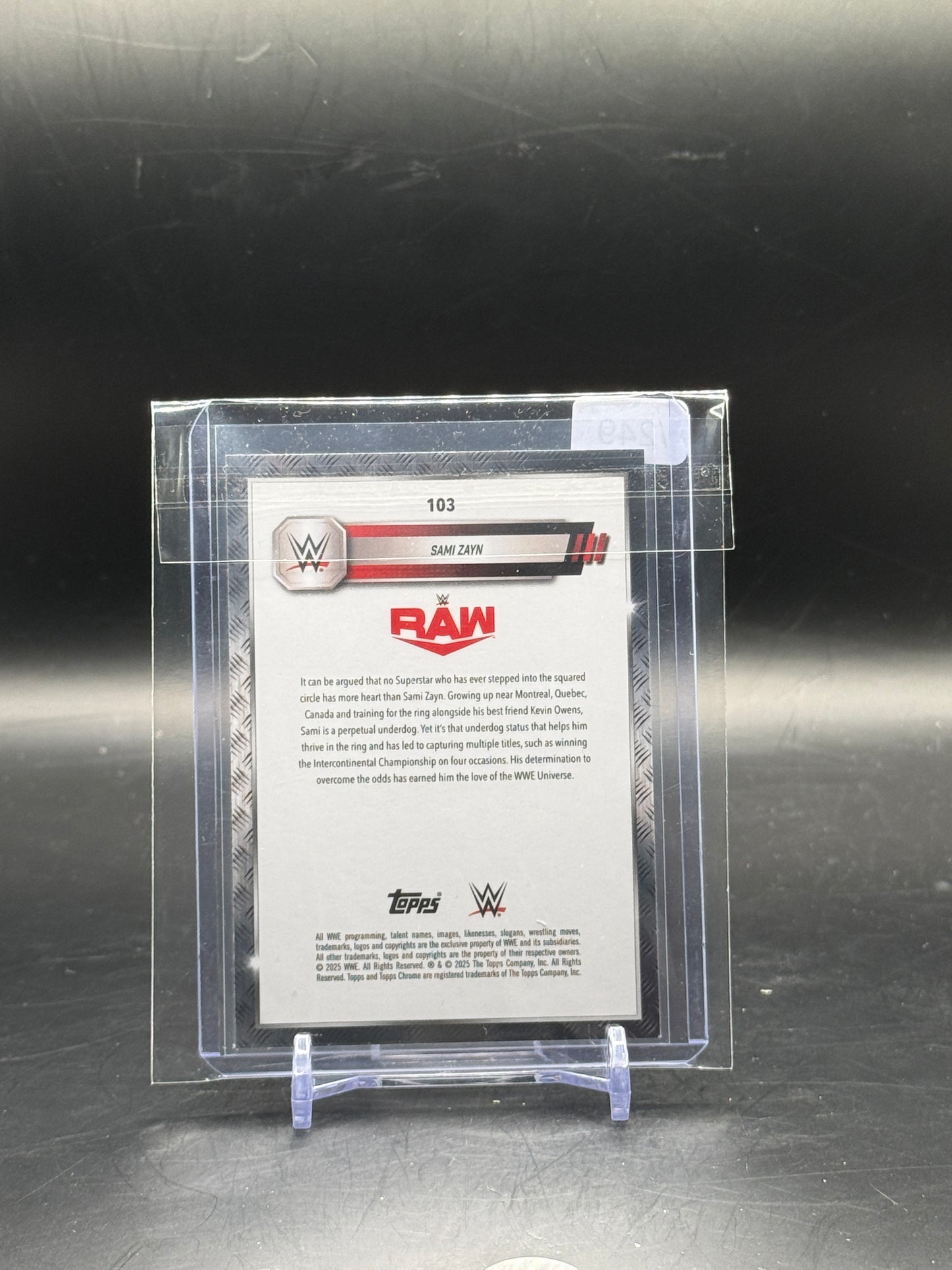 2025 Topps Chrome WWE Sami Zayn 018/249