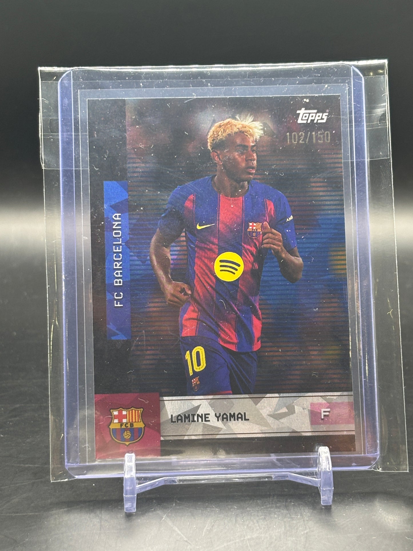 2025 Topps Barcelona Team Set Lamine Yamal Cracked Ice 102/150