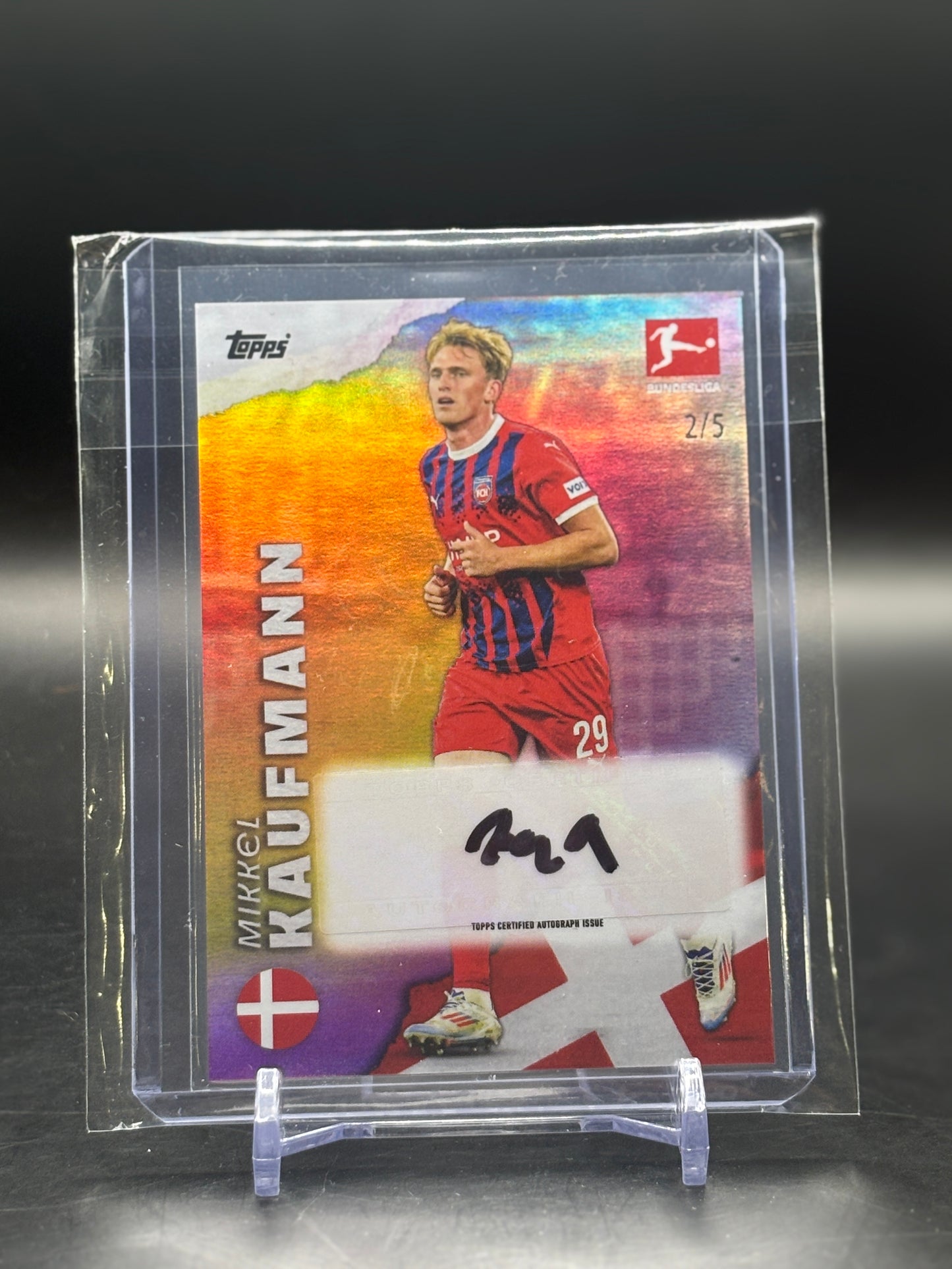 2024/25 Topps International Stars Mikkel Kaufmann Car 2/5