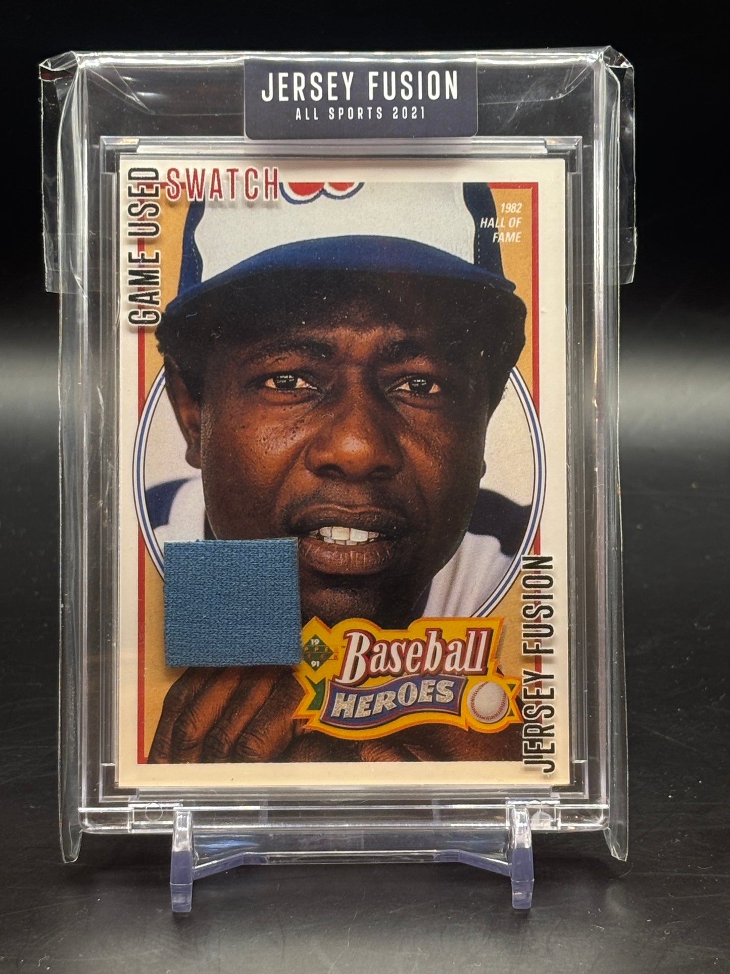2021 Jersey Fusion Hank Aaron Game Used Relic