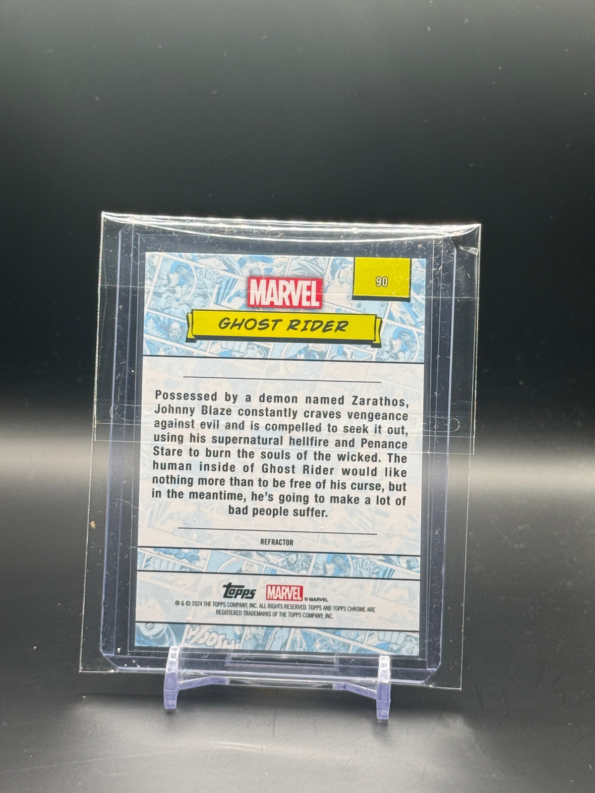 2024 Topps Chrome Marvel Ghost Rider Refractor