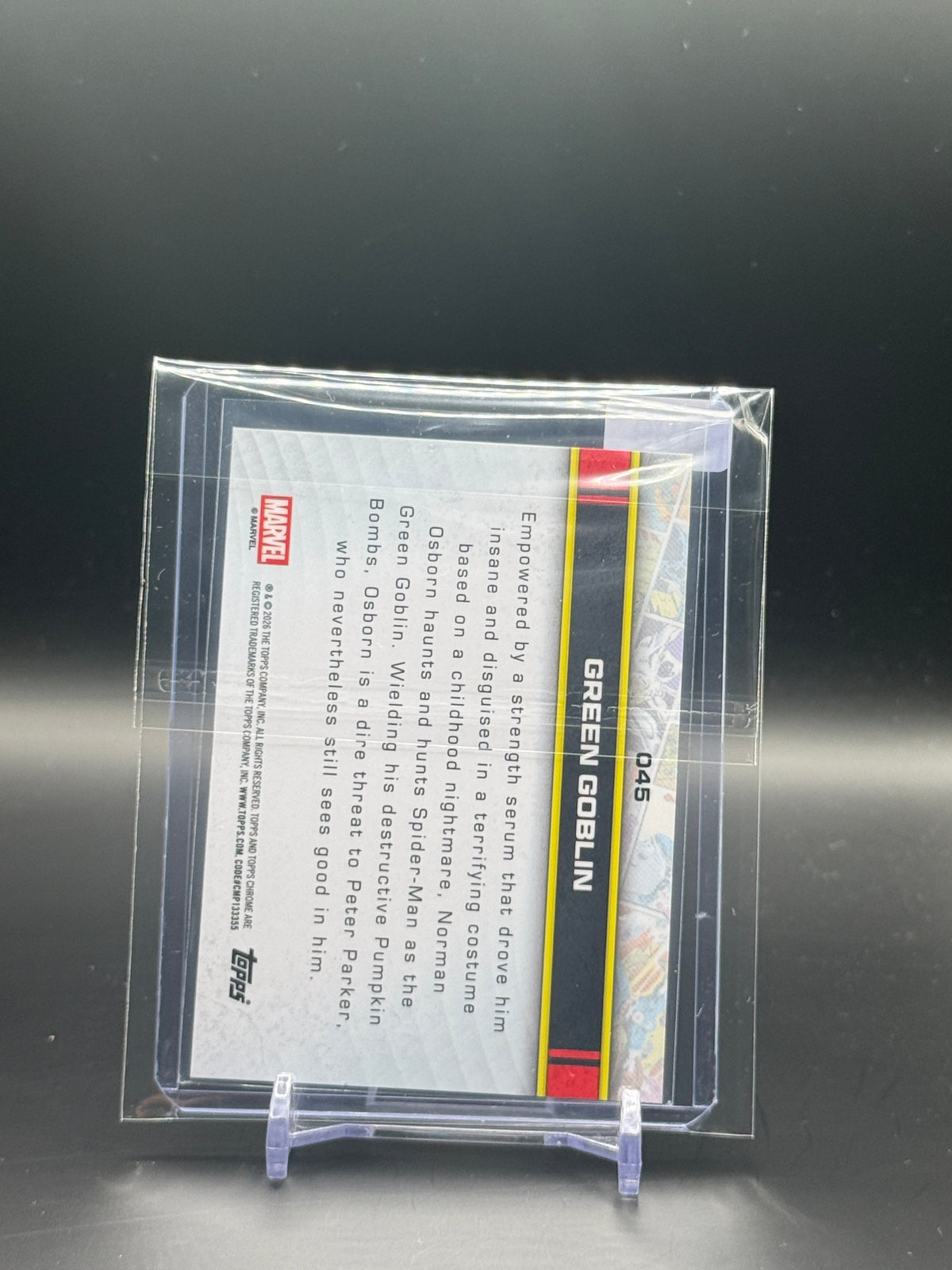 2026 Topps Chrome Marvel Comics Green Goblin Aqua 060/199