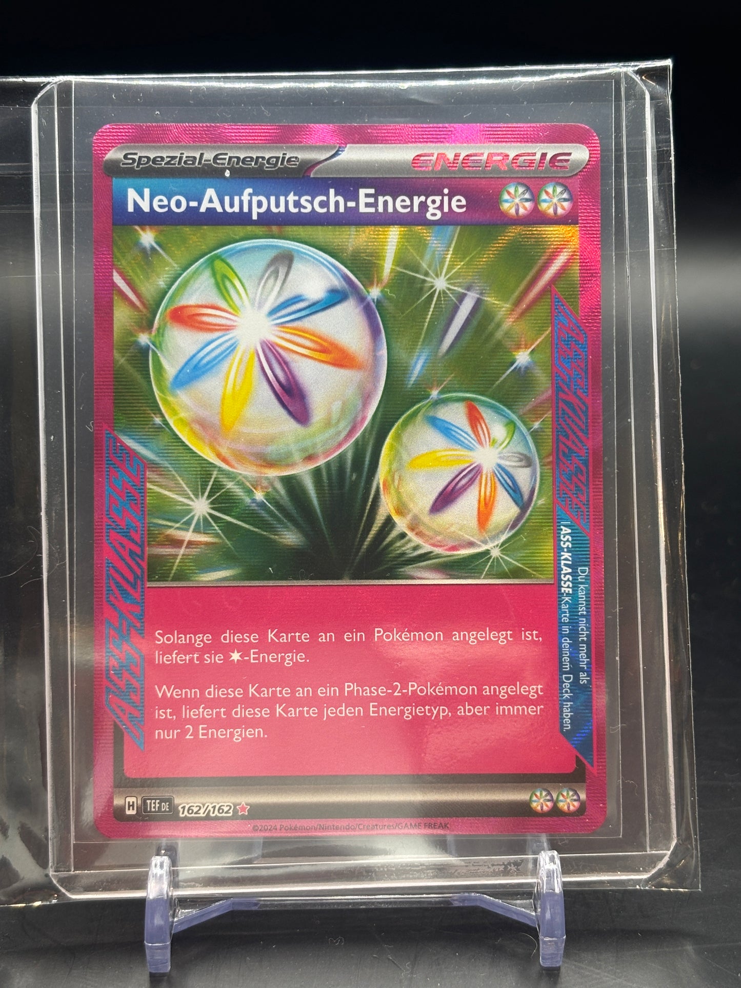 Pokemon Gewalten der Zeit Neo-Aufputsch-Energie Ass 162/162