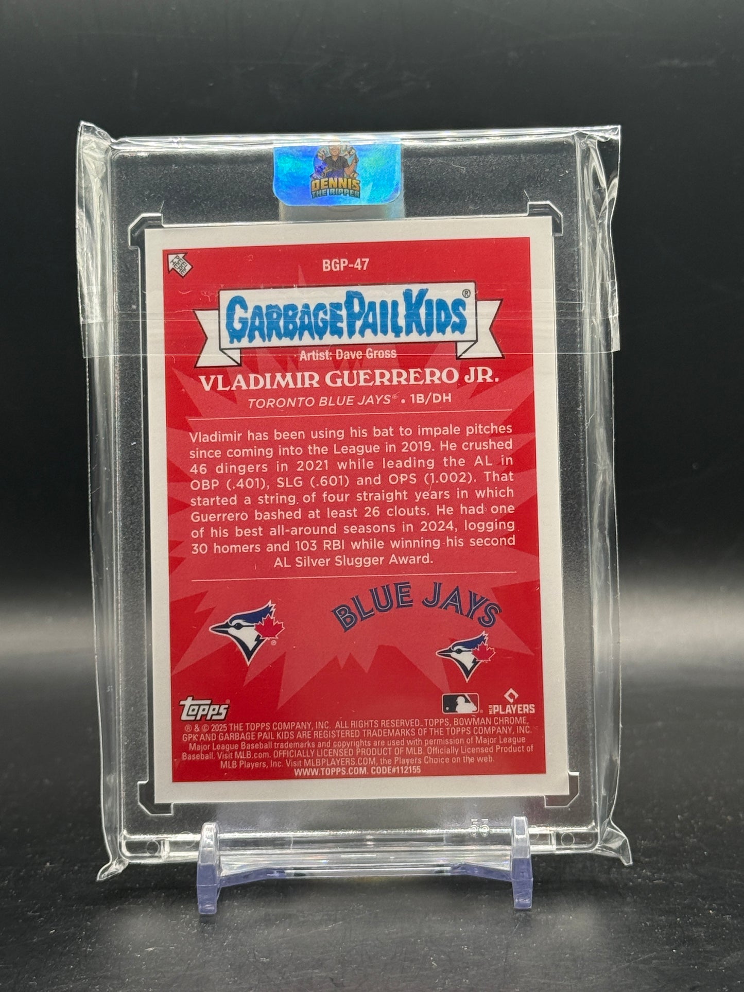 2025 Topps Bowman Chrome MLB Vladimir Guerrero Jr. Toronto Blue Jays GarbagePailKids