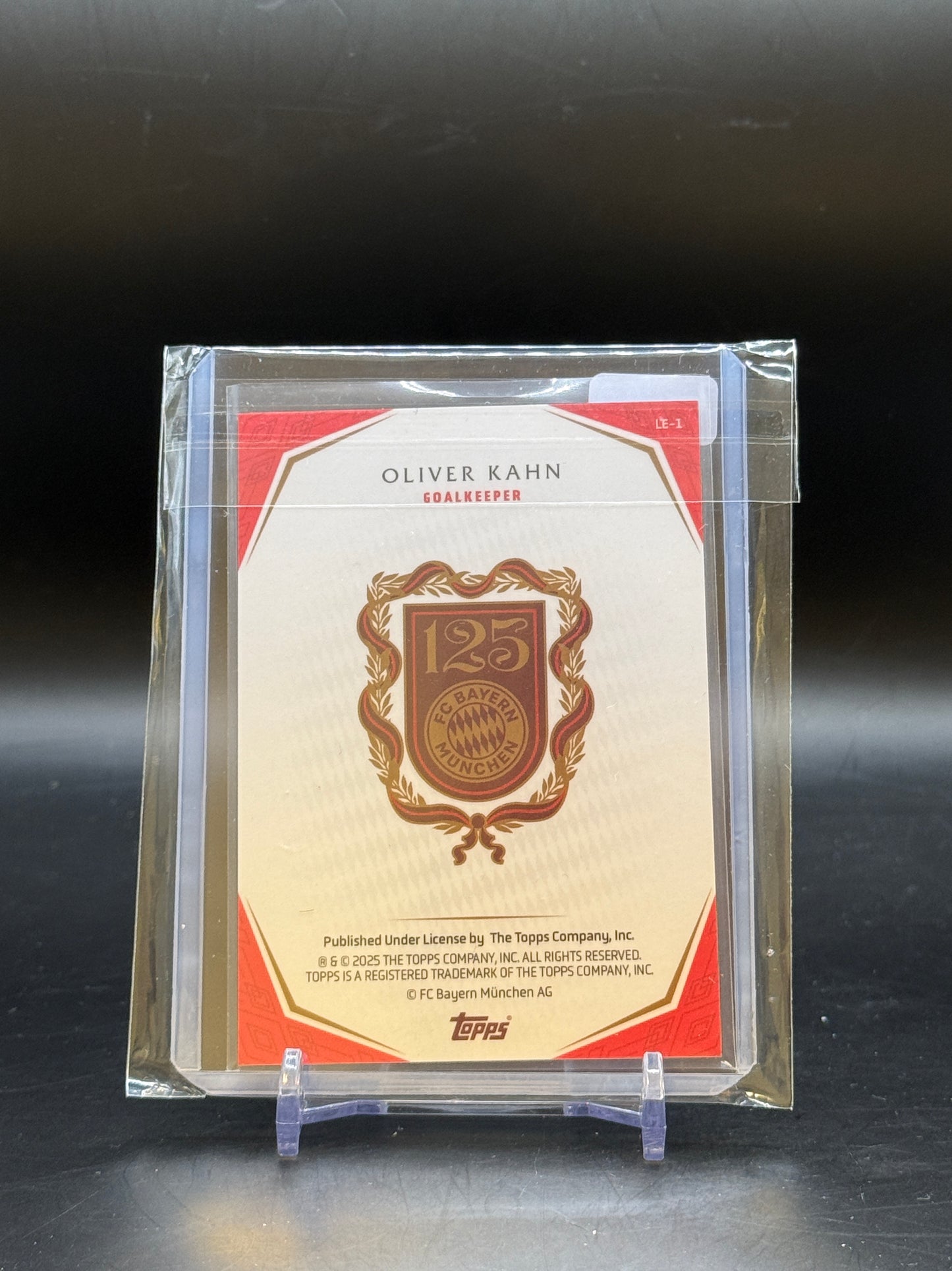 2025 Topps FC Bayern München 125 Jahre Oliver Kahn 5/5