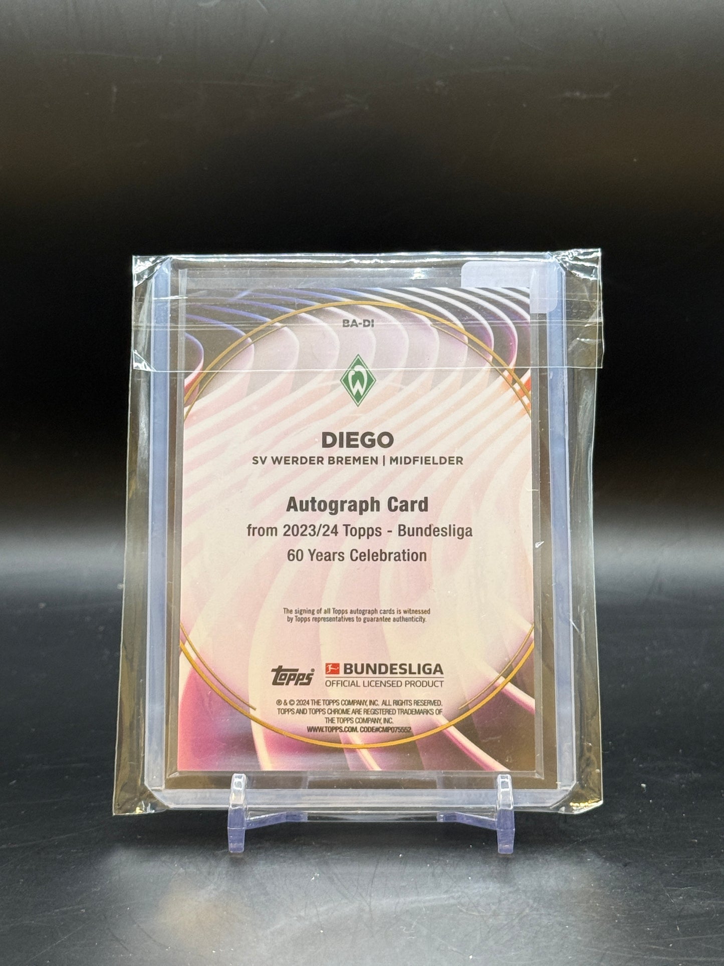 2023/2024 Topps 60 Jahre Bundesliga Diego Autograph 11/40