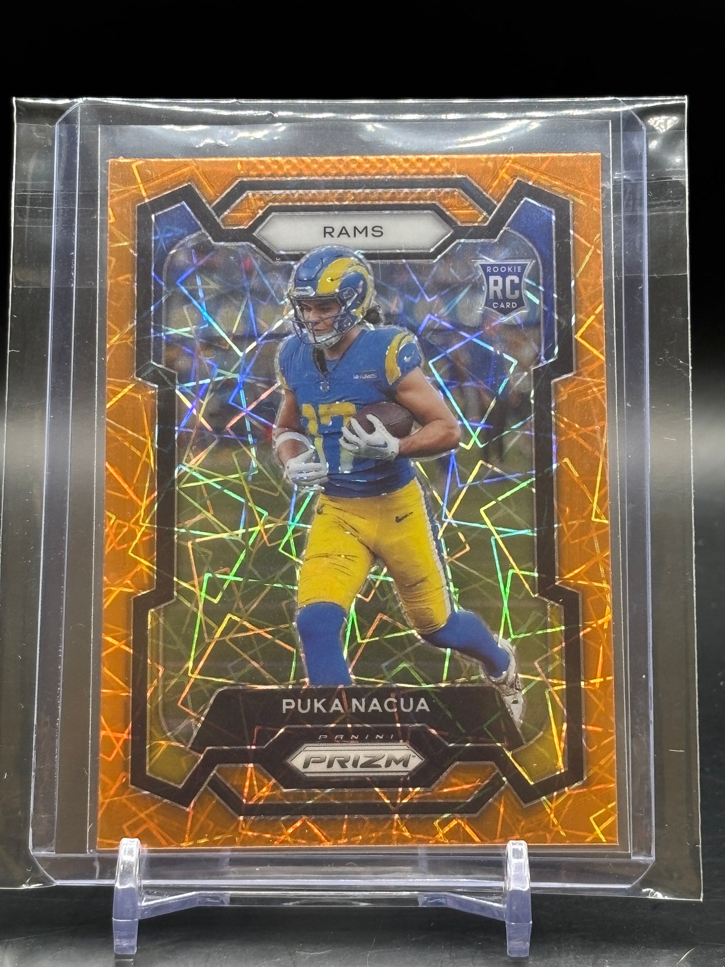 2023 Panini Prizm Puka Nacua Orange Lazer RC