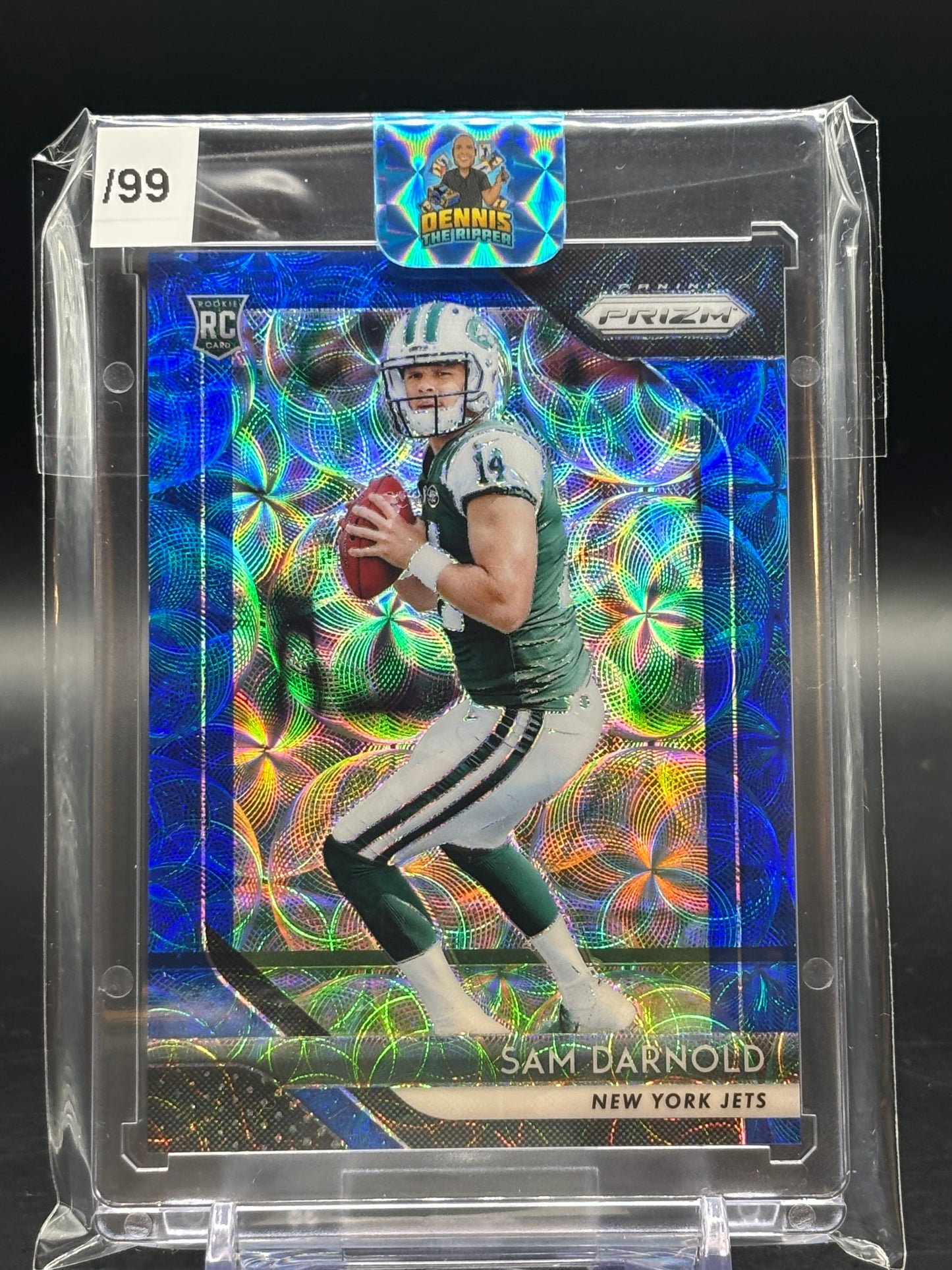 2018 Panini Prizm Sam Darnold Blue Scope 01/99 RC