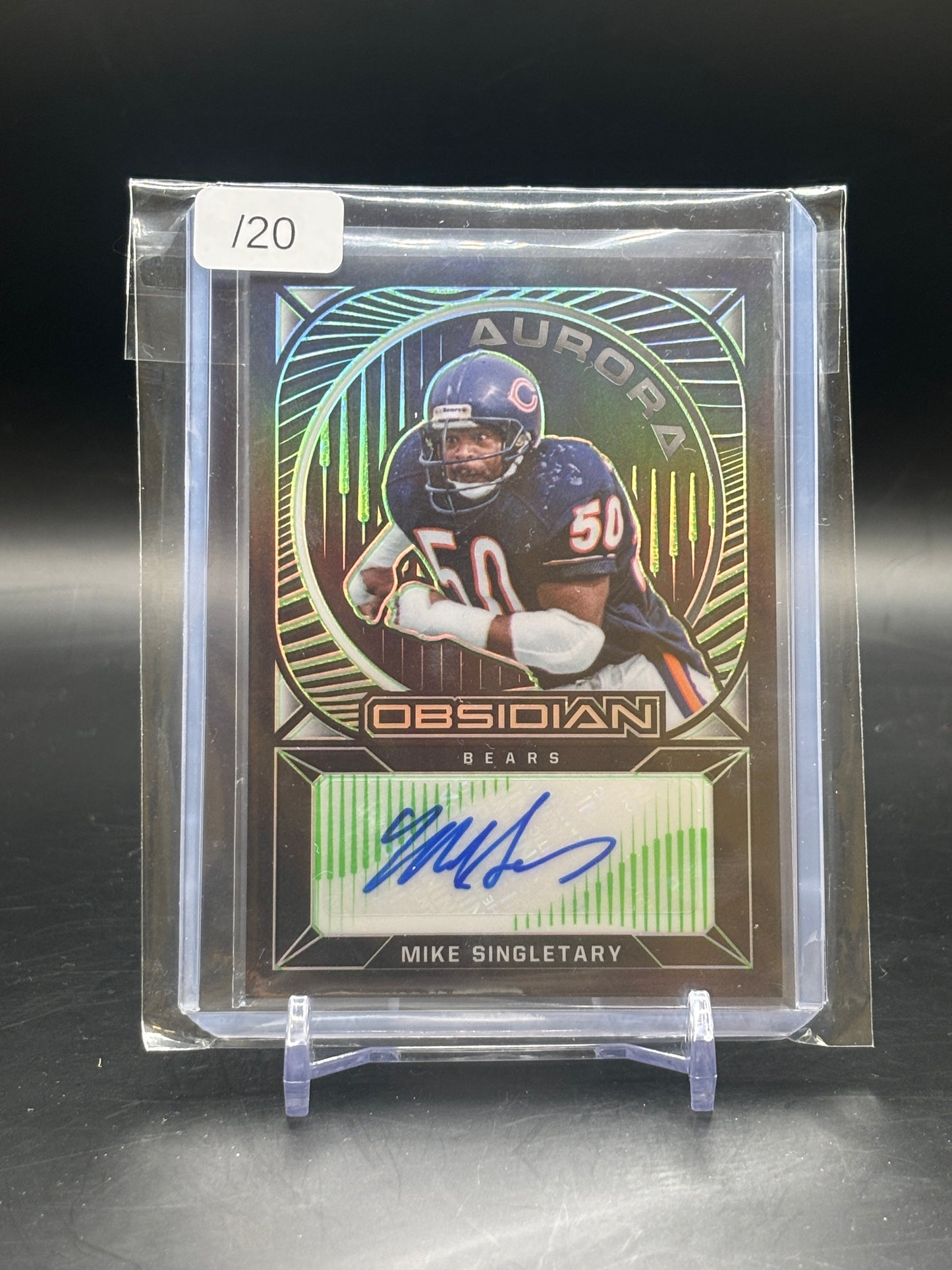 2021 Panini Obsidian Mike Singletary Autograph 02/20