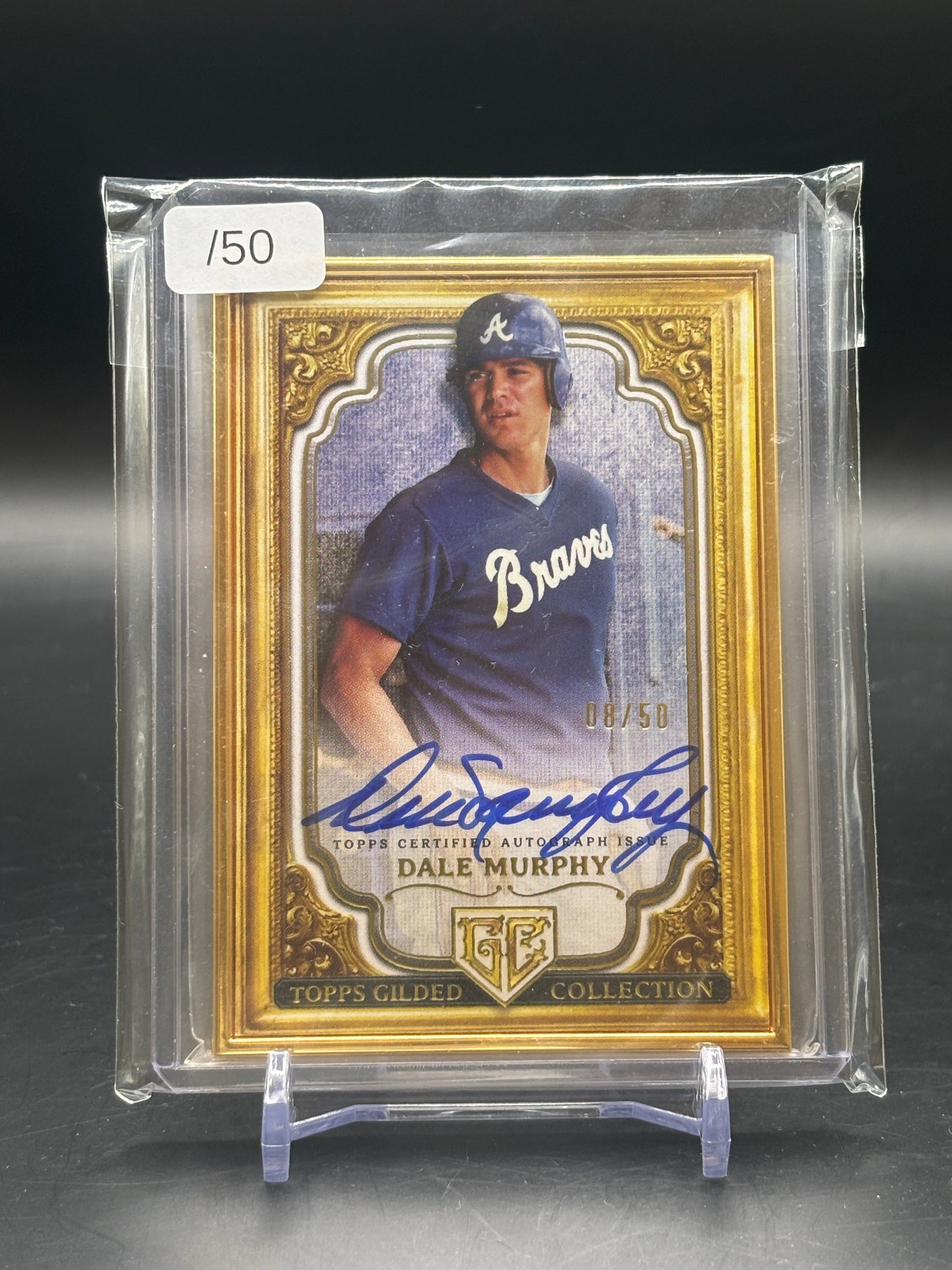 2024 Topps Gilded Dale Murphy Gold Frame Auto 08/50