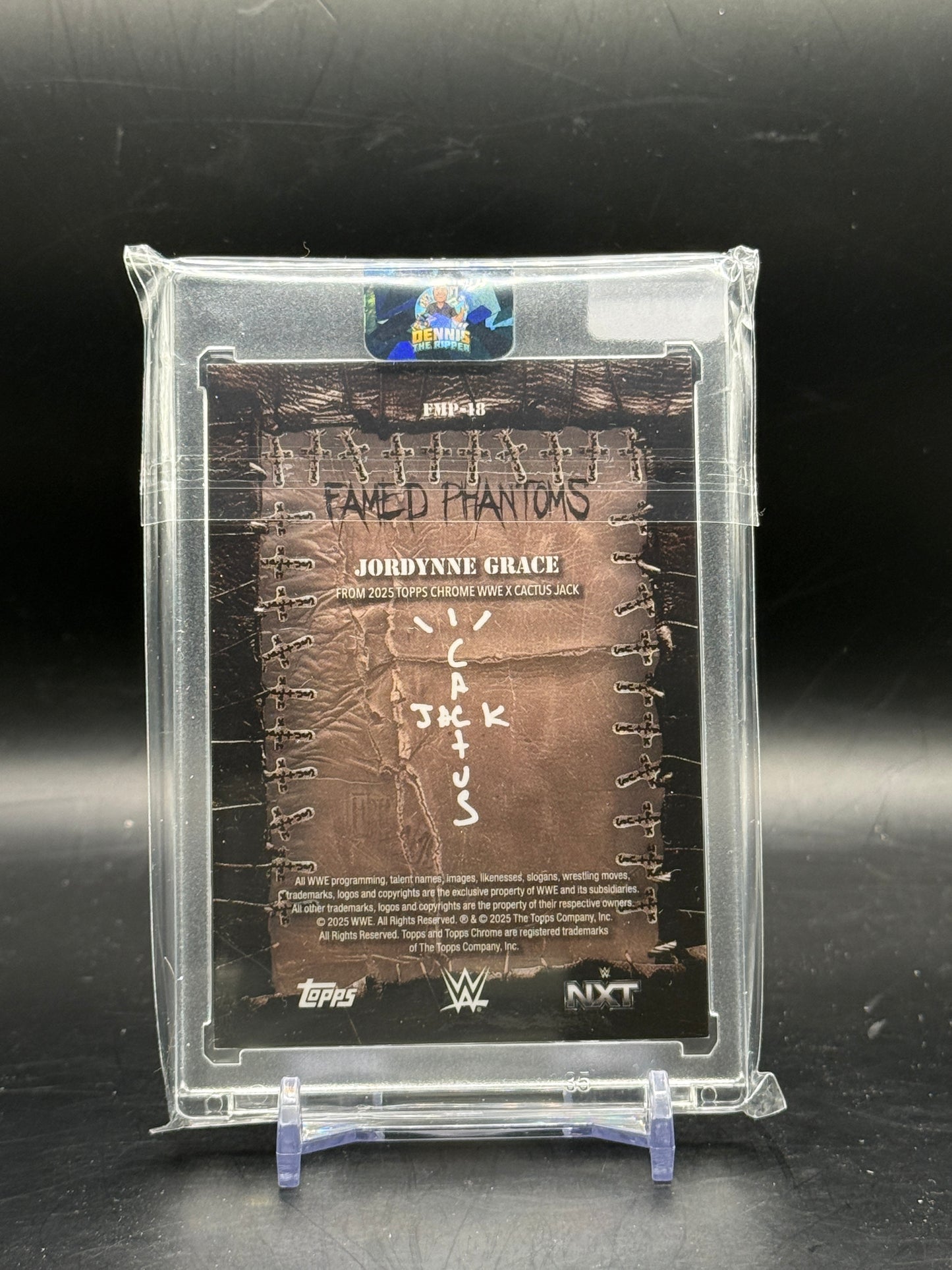 2025 Topps Chrome WWE x Cactus Jack Jordynne Grace Famed Phantoms