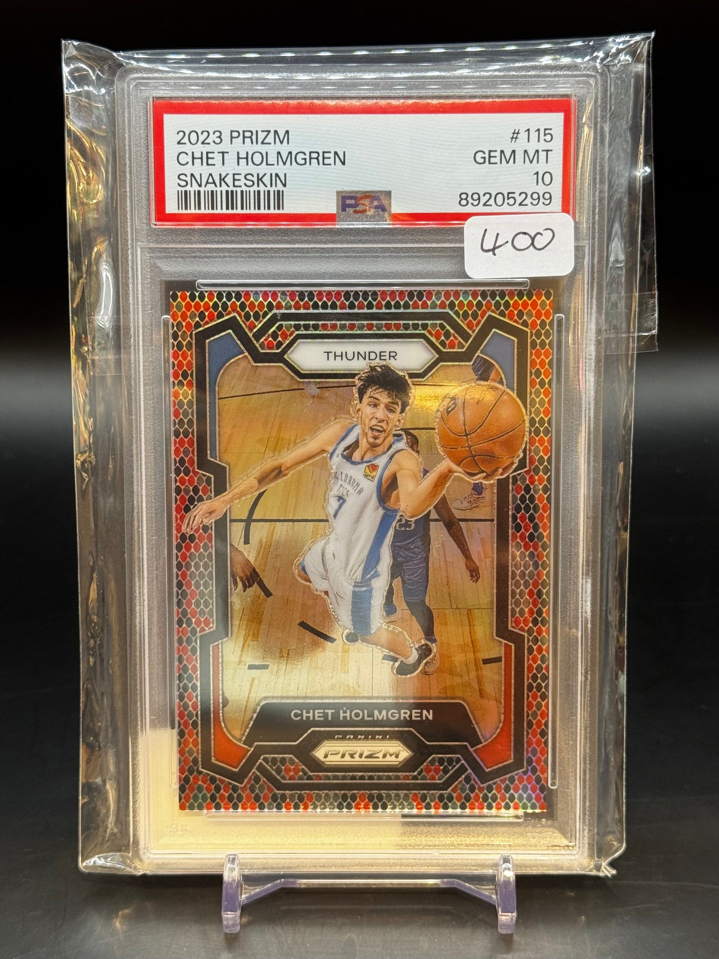 2023 Panini America Prizm Chet Holmgren Snakeskin 89205299