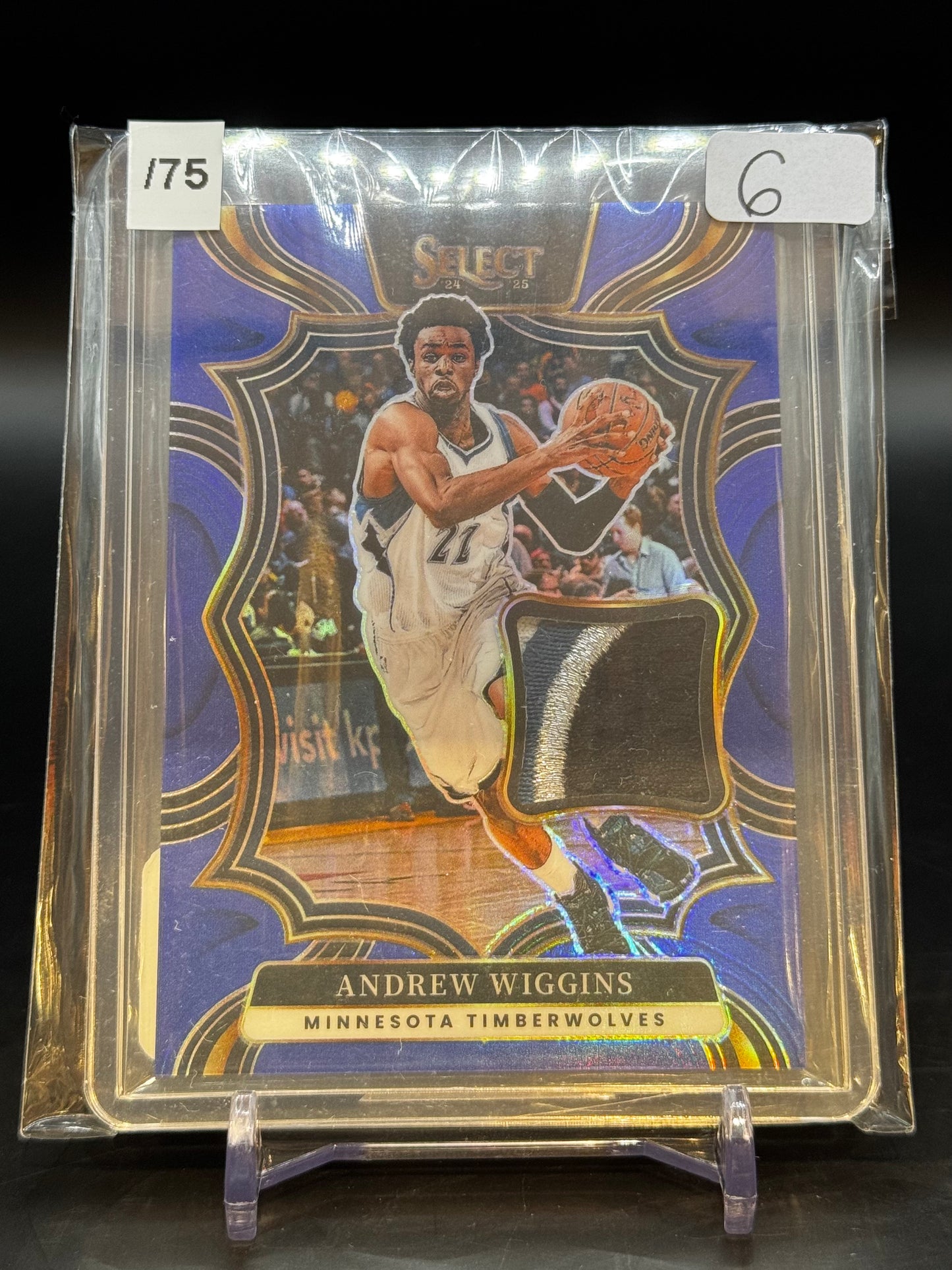 2024/25 Panini Select Andrew Wiggins Blue Patch /75