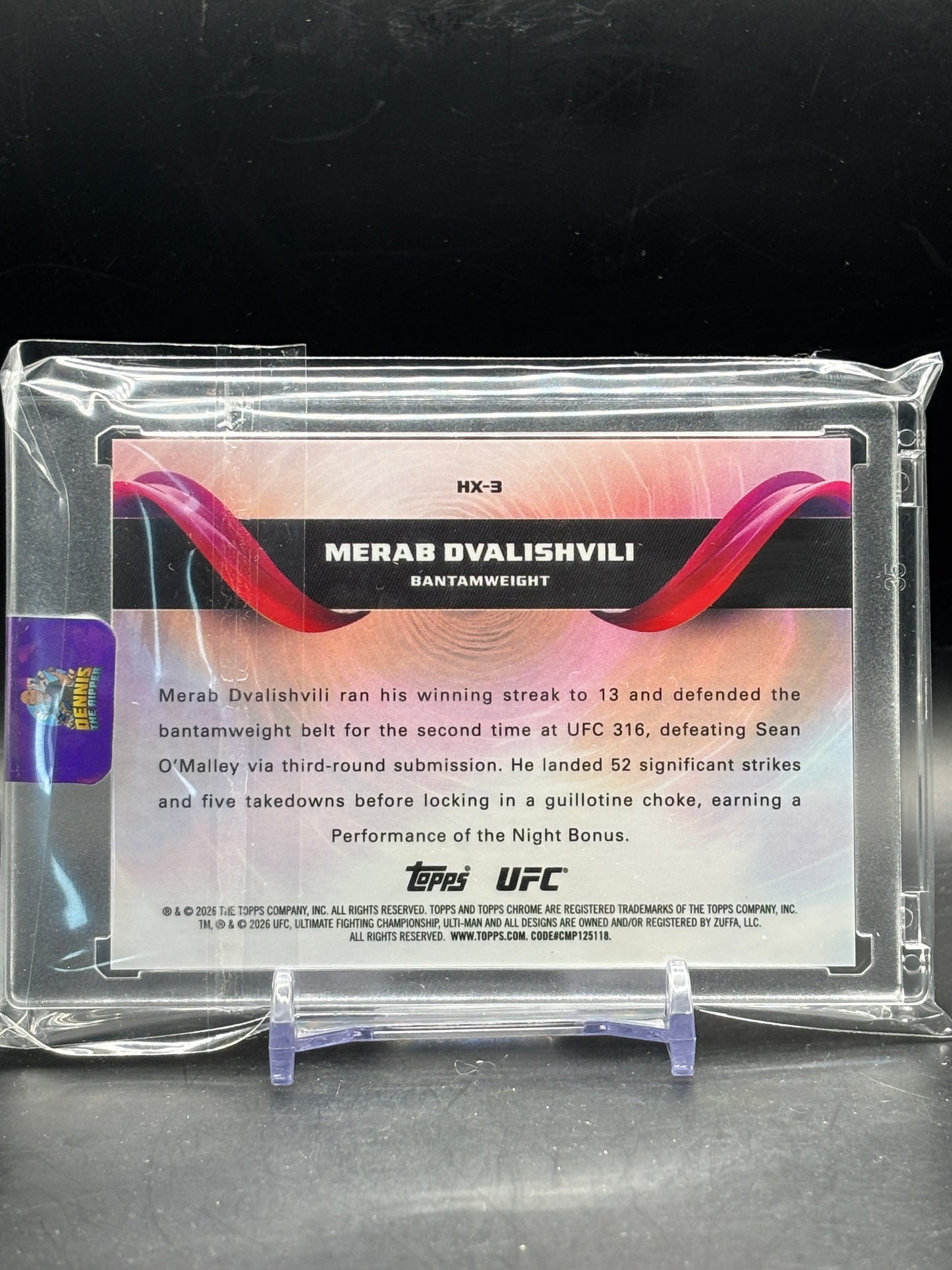 2026 Topps Chrome UFC Merab Dvalishvili Helix