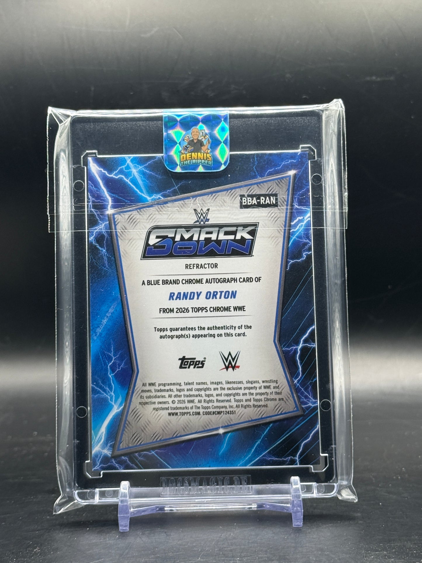 2026 Topps Chrome WWE Randy Orton Blue Brand Auto