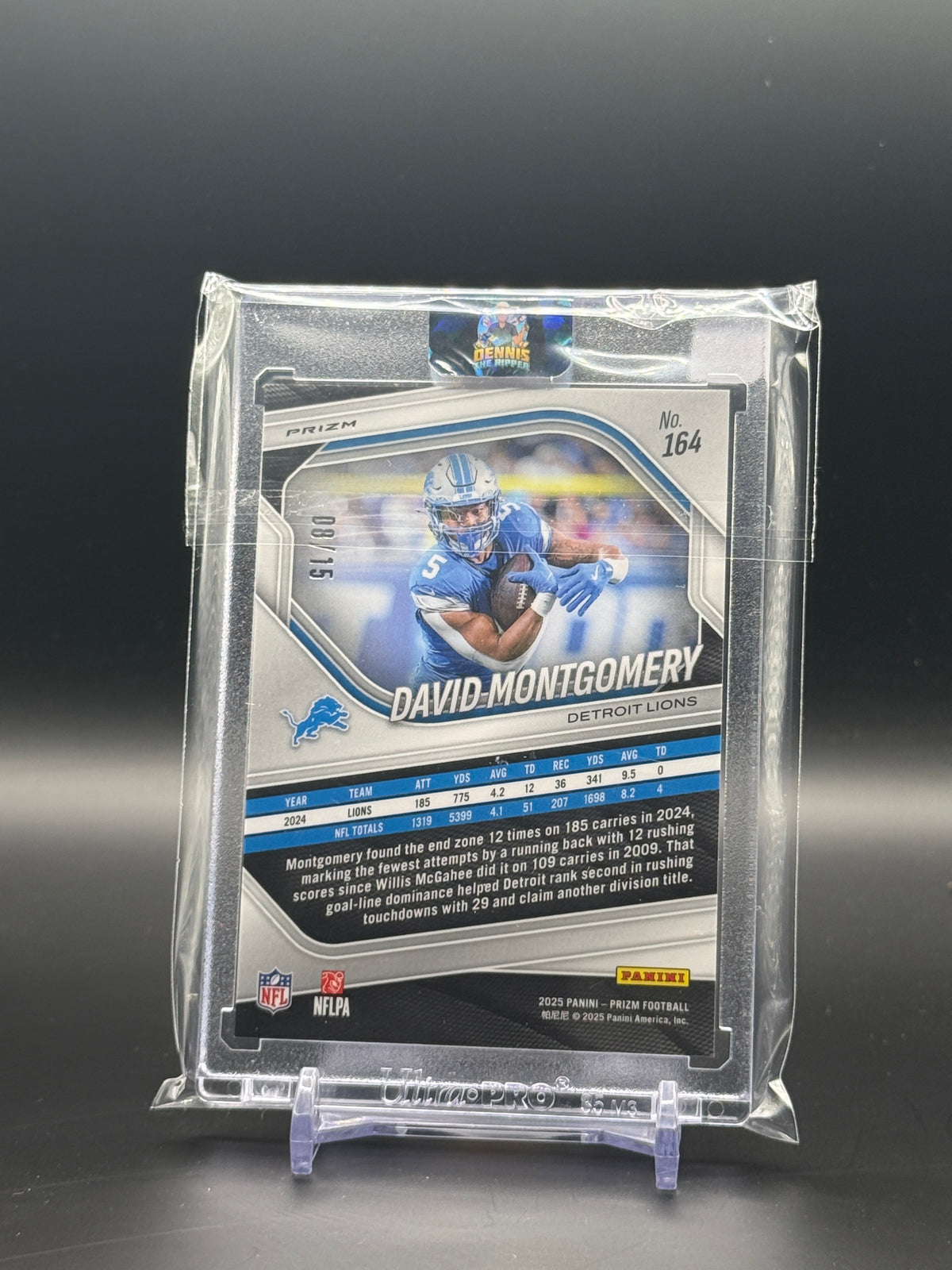 2025 Panini Prizm NFL David Montgomery Detroit Lions Blossom 08/15