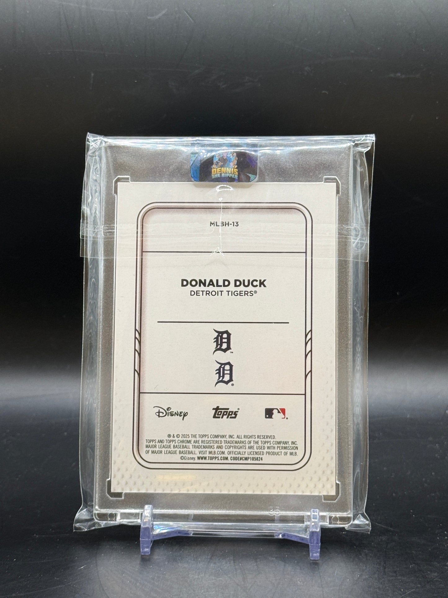 2025 Topps Chrome Disney Donald Duck Detroit Tigers Mickey & Friends MLB Home Jersey