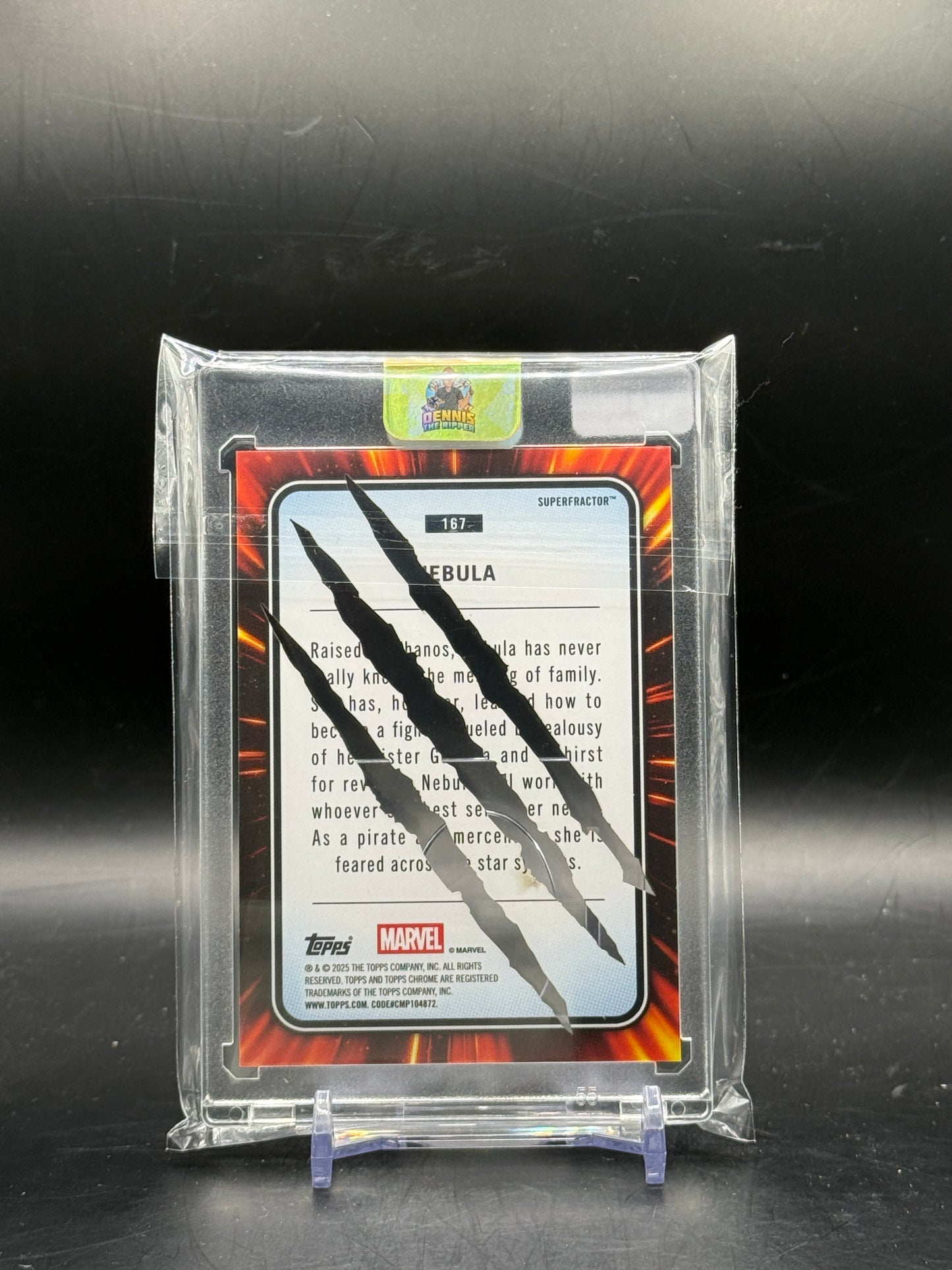 2025 Topps Marvel Chrome Nebula Wolverine Clawed Superfractor 1/1
